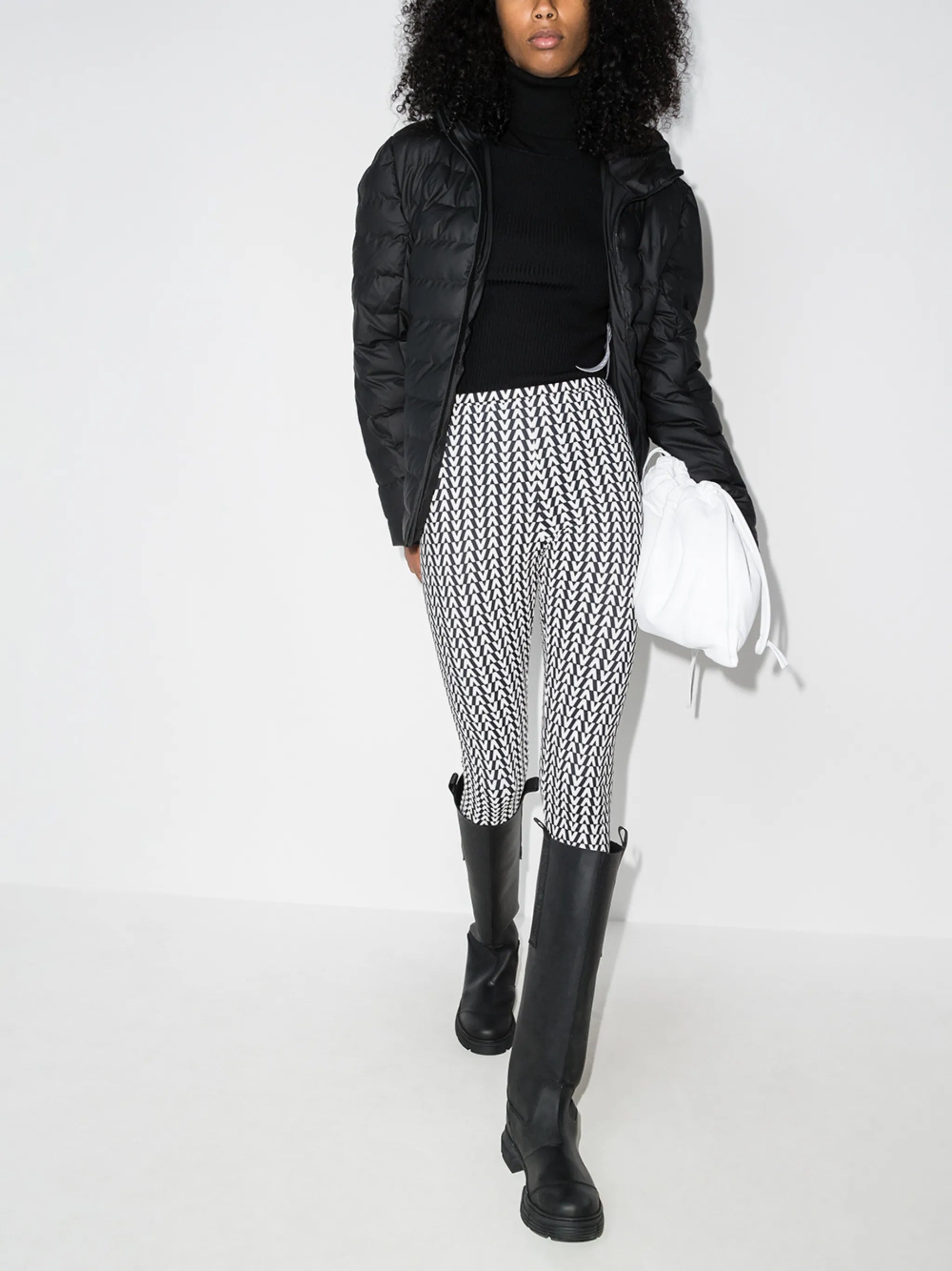 Trekker quilted hooded jacket