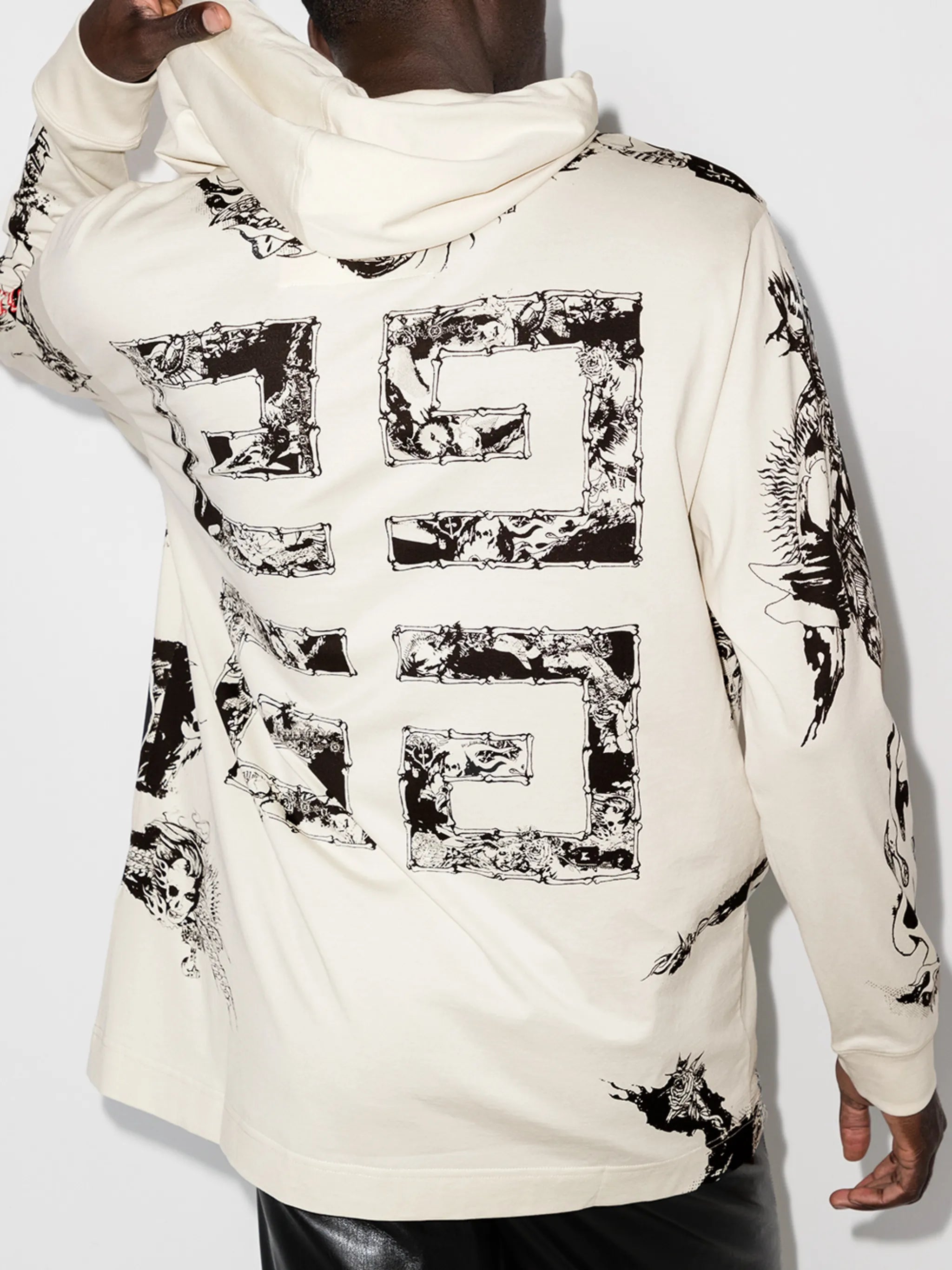 4G logo-print cotton hoodie