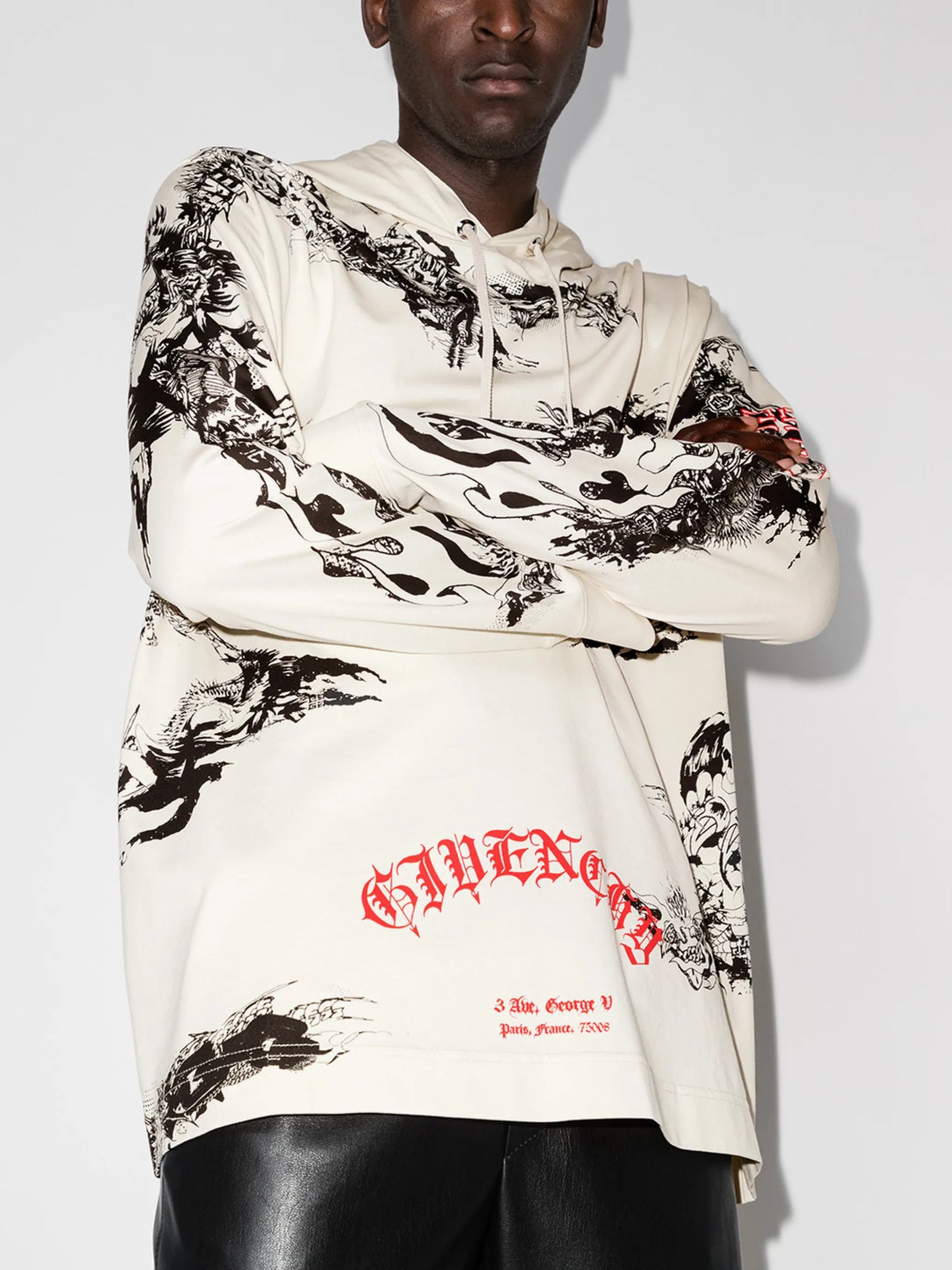 4G logo-print cotton hoodie