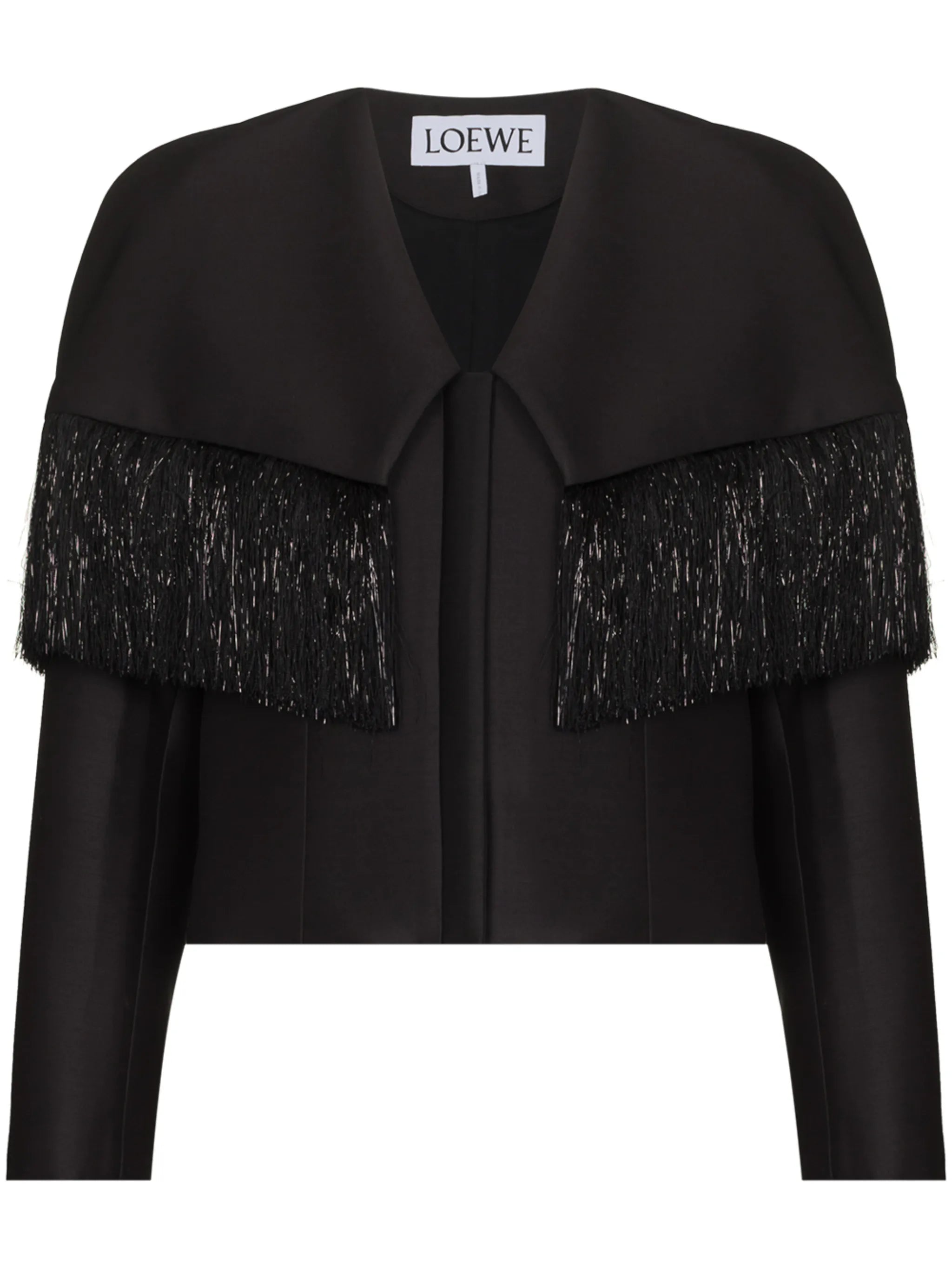 fringed cropped jacket