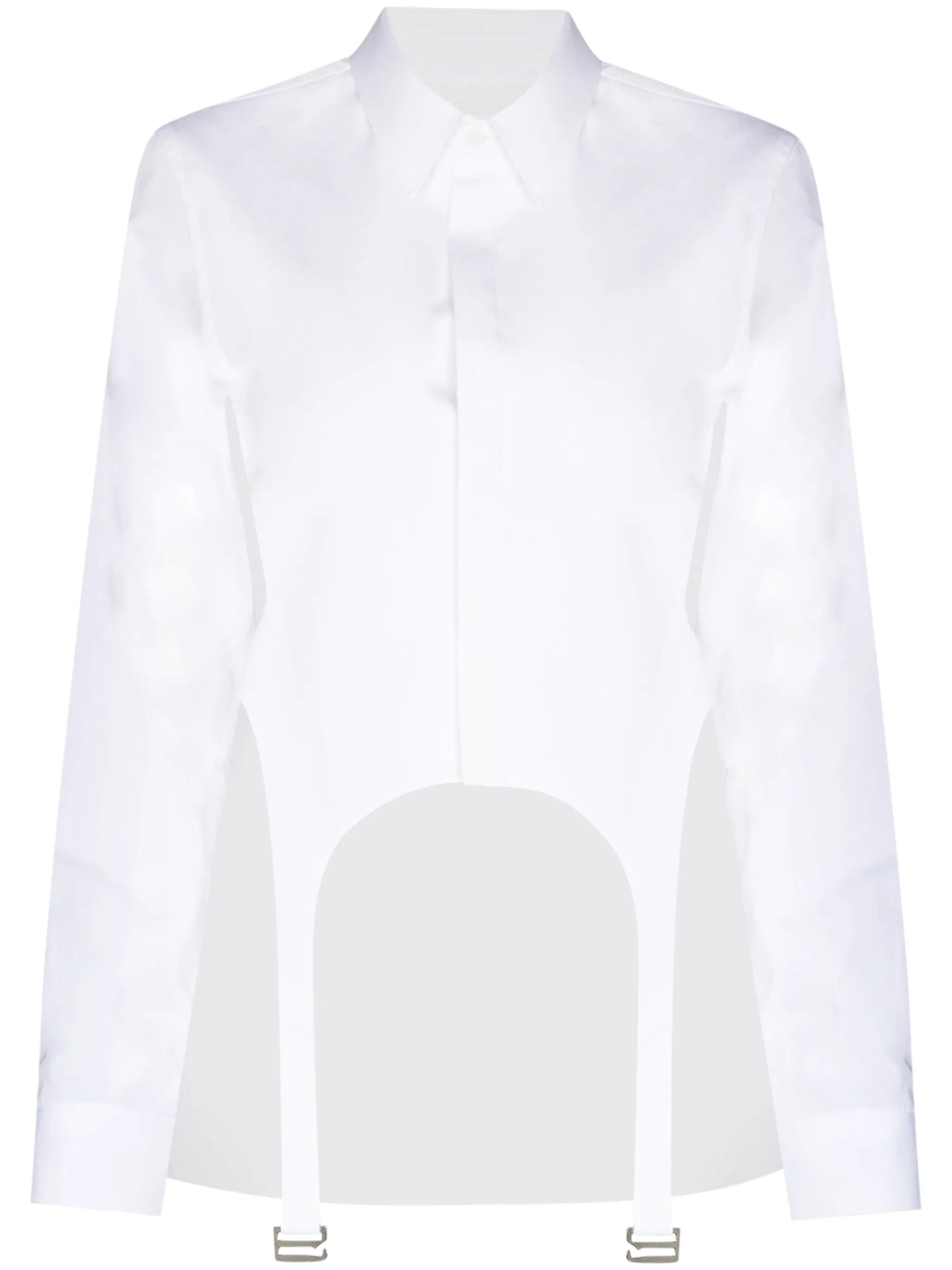 cutout buckle-embellished shirt