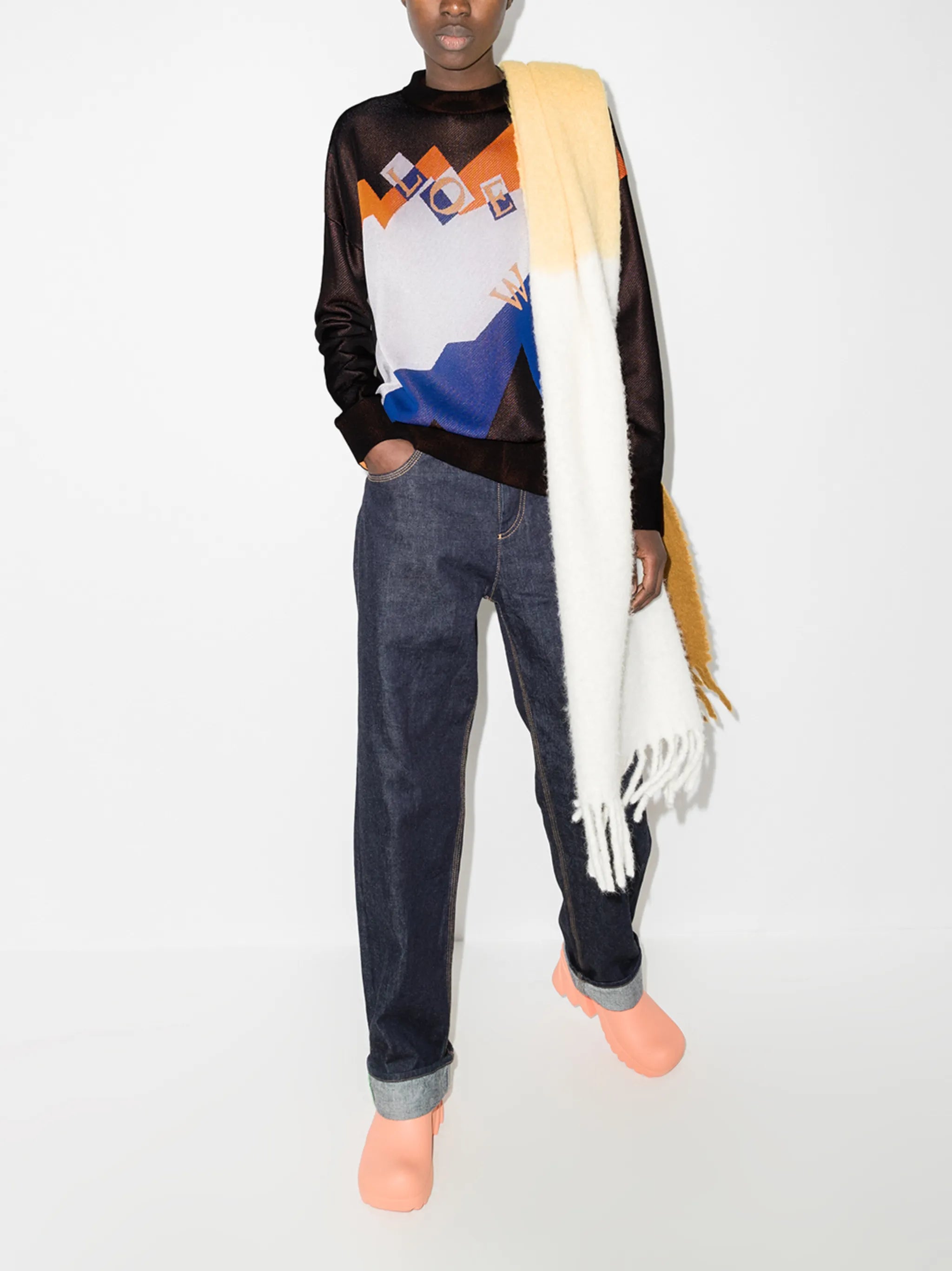 logo intarsia jumper