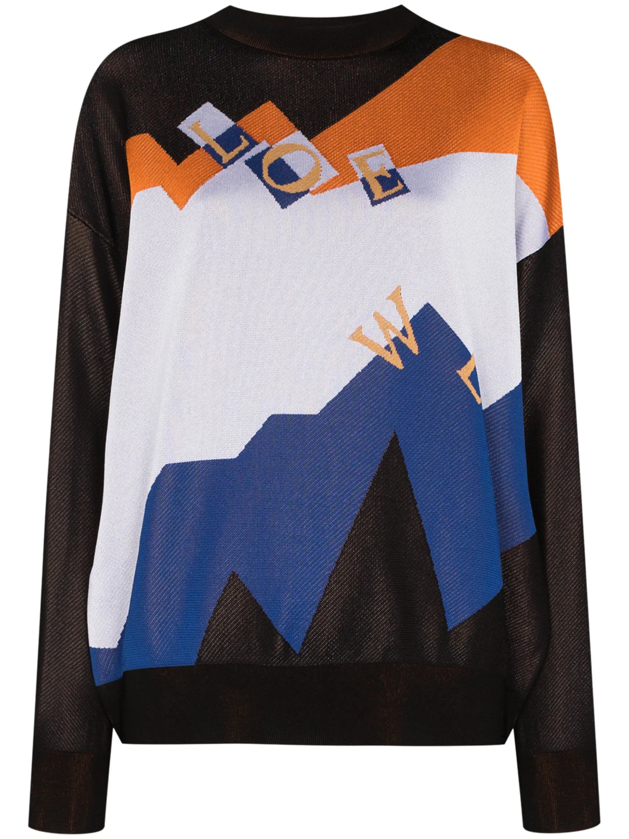 logo intarsia jumper