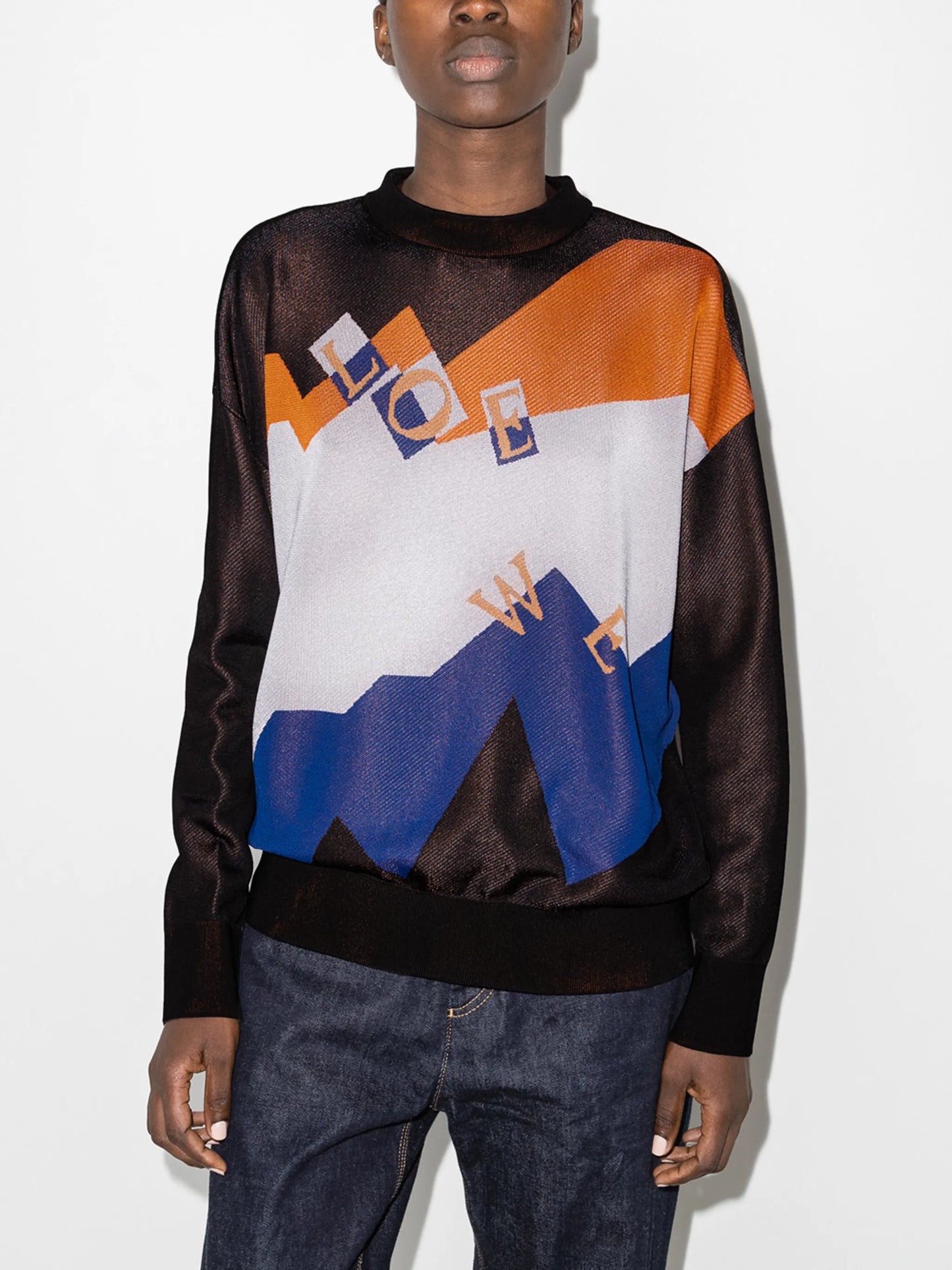 logo intarsia jumper