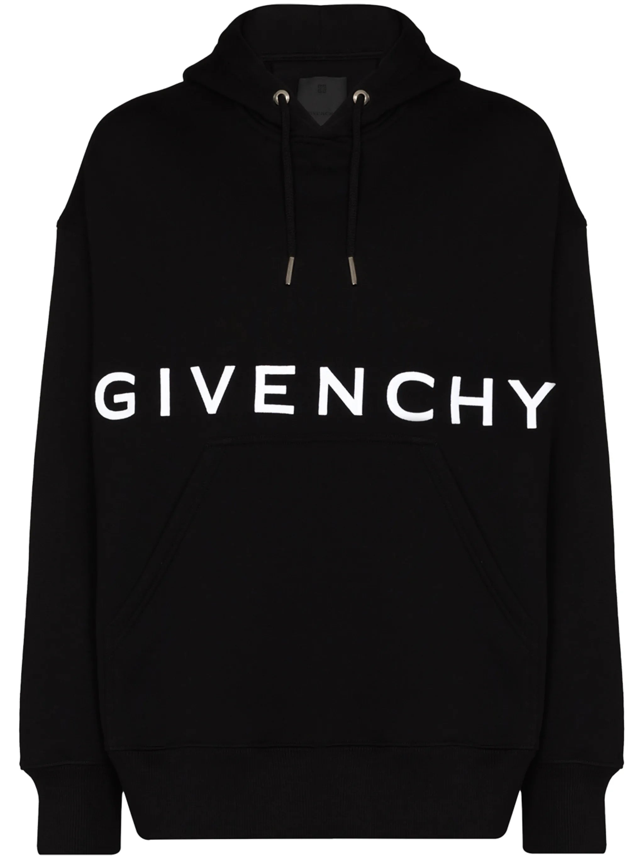 front logo heavy brushed hooded sweatshirt