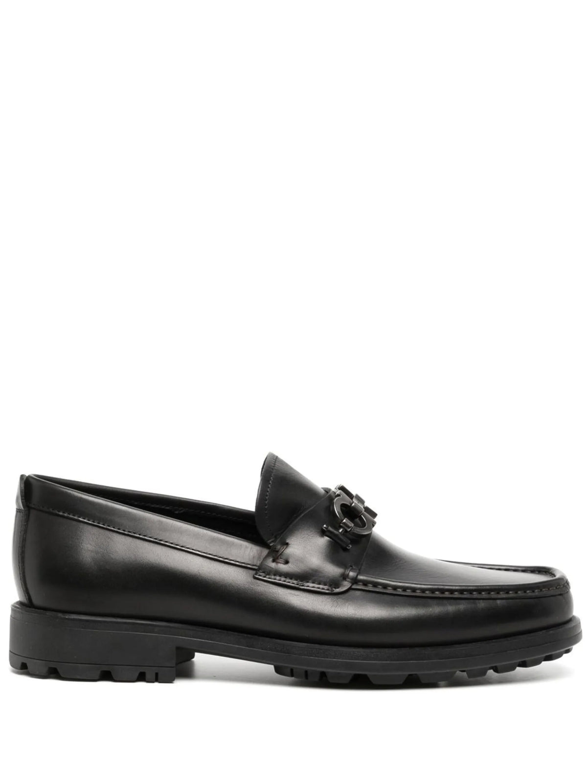 Gancini lug-sole loafers