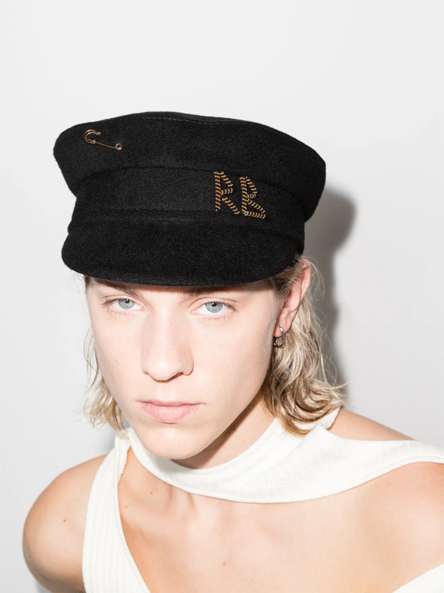 safety-pin baker boy hat