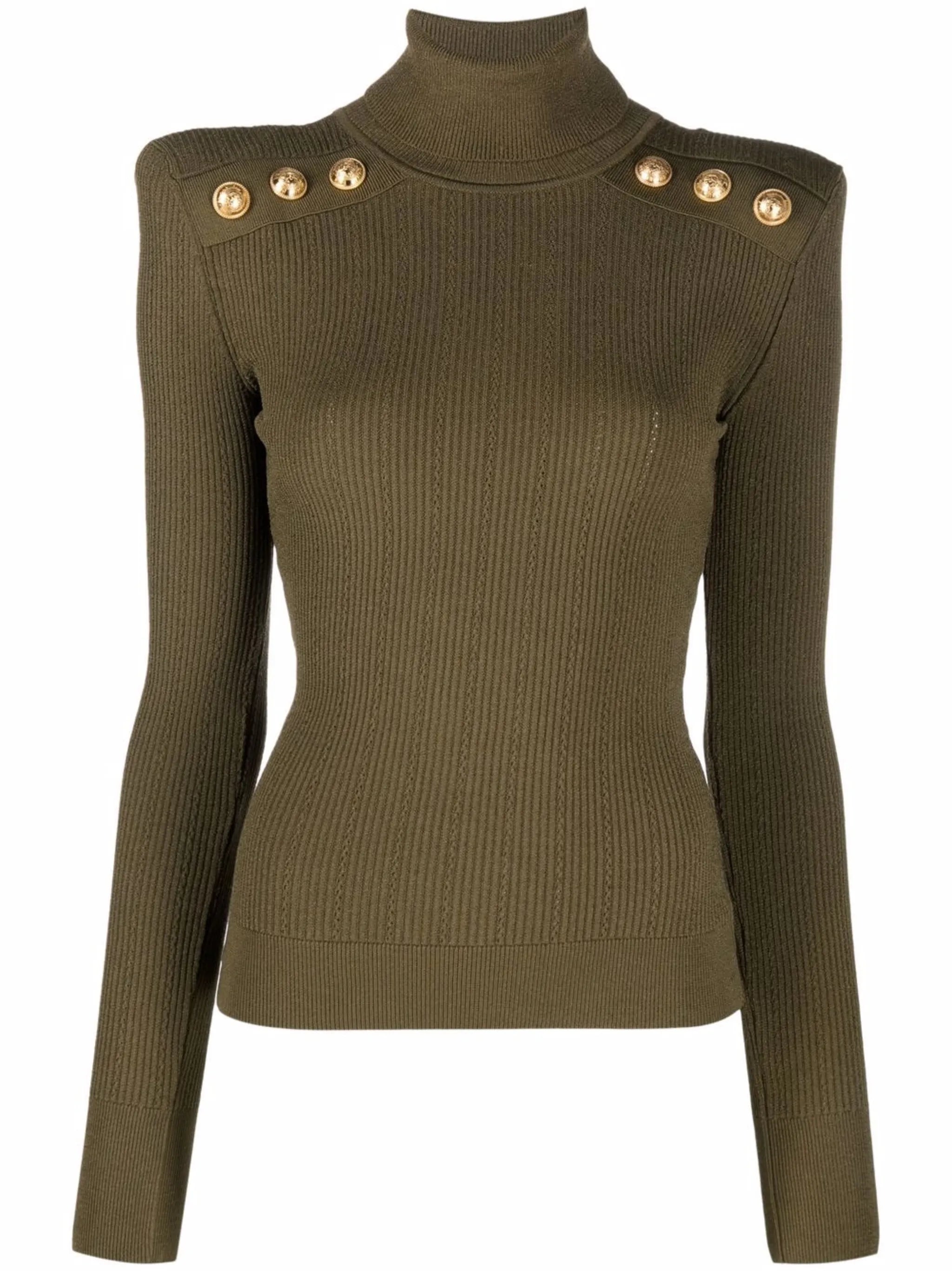 long-sleeve roll-neck top