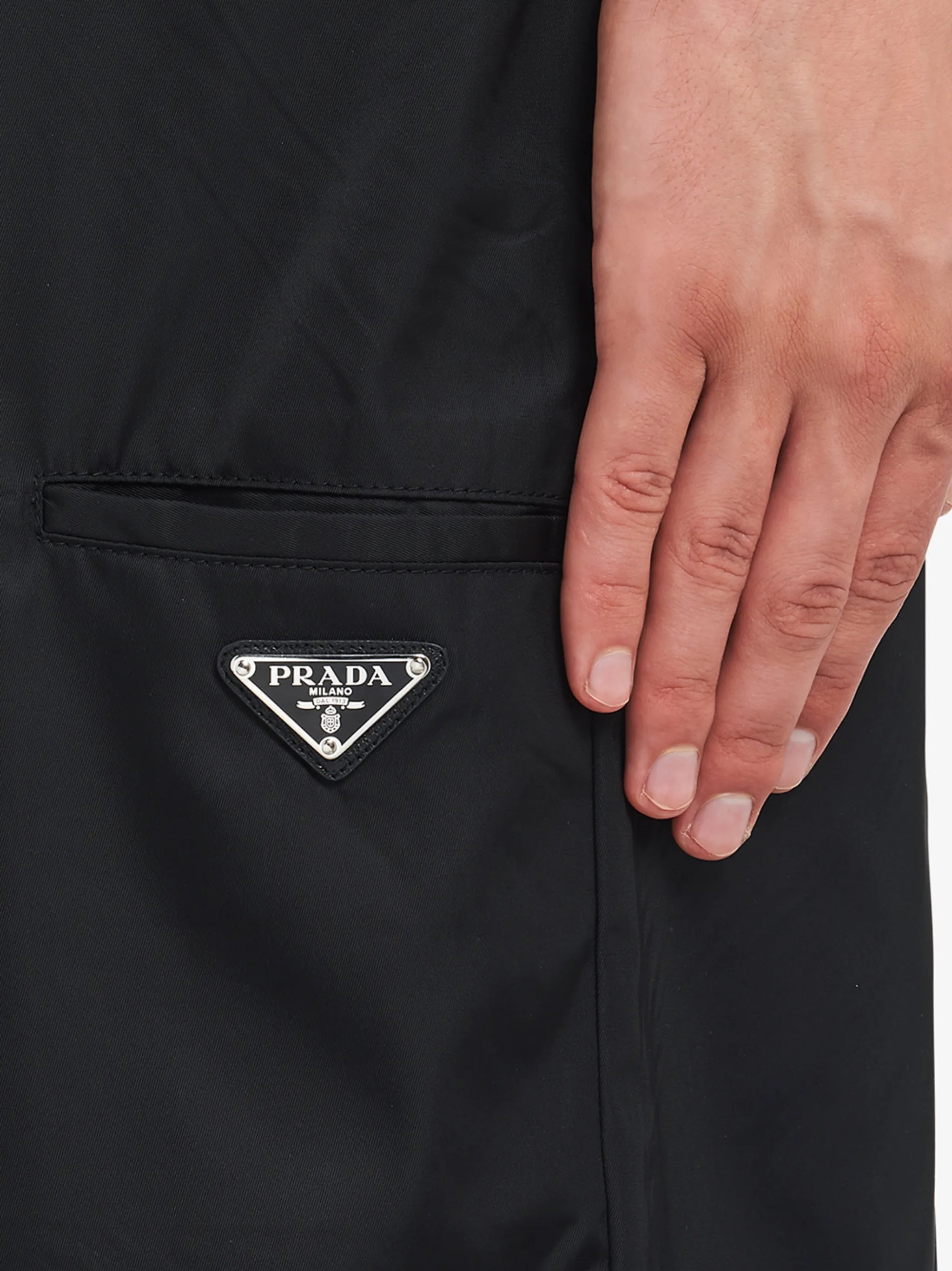Re-Nylon bermuda shorts