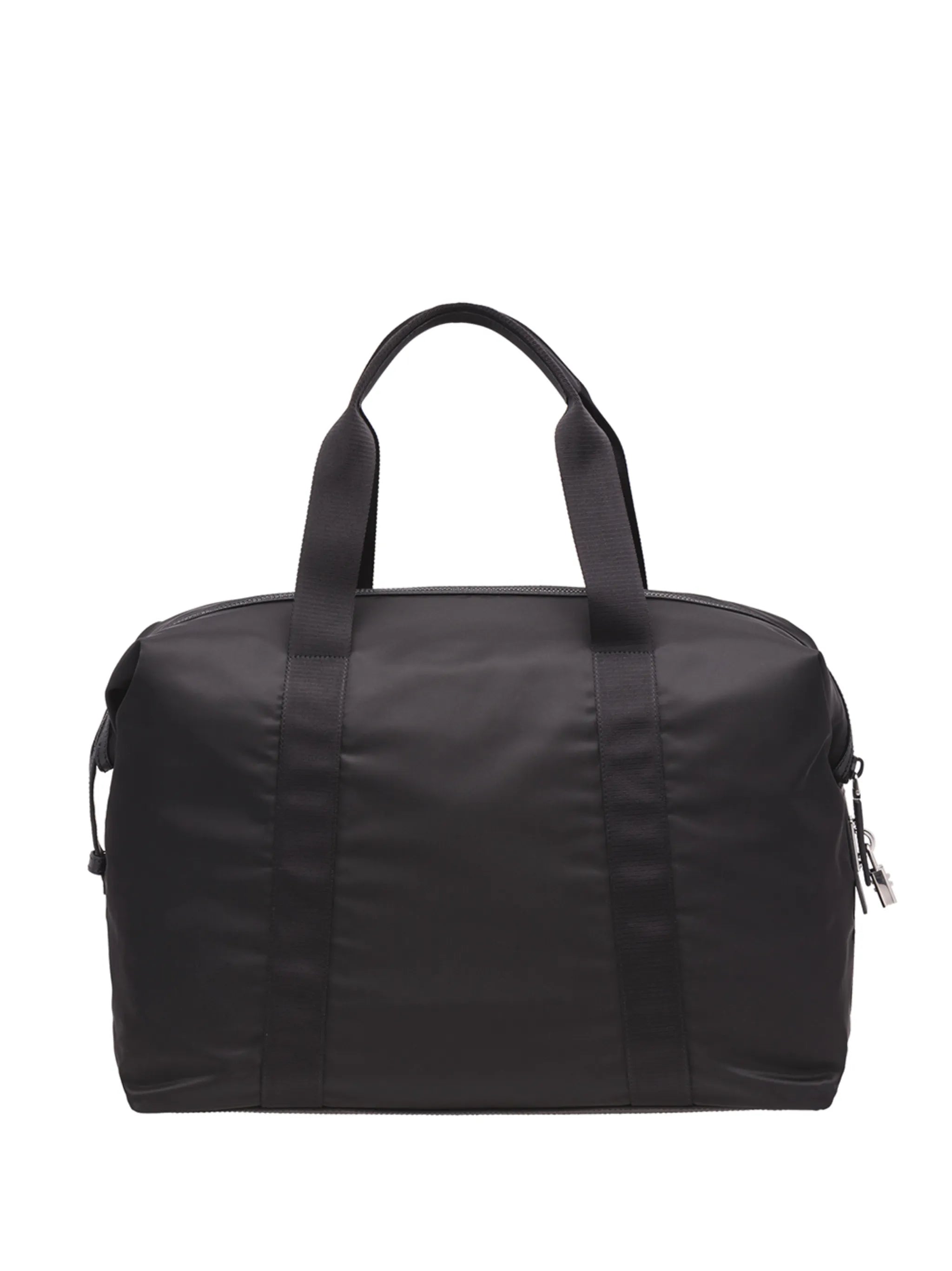 Re-Nylon and Saffiano leather duffle bag