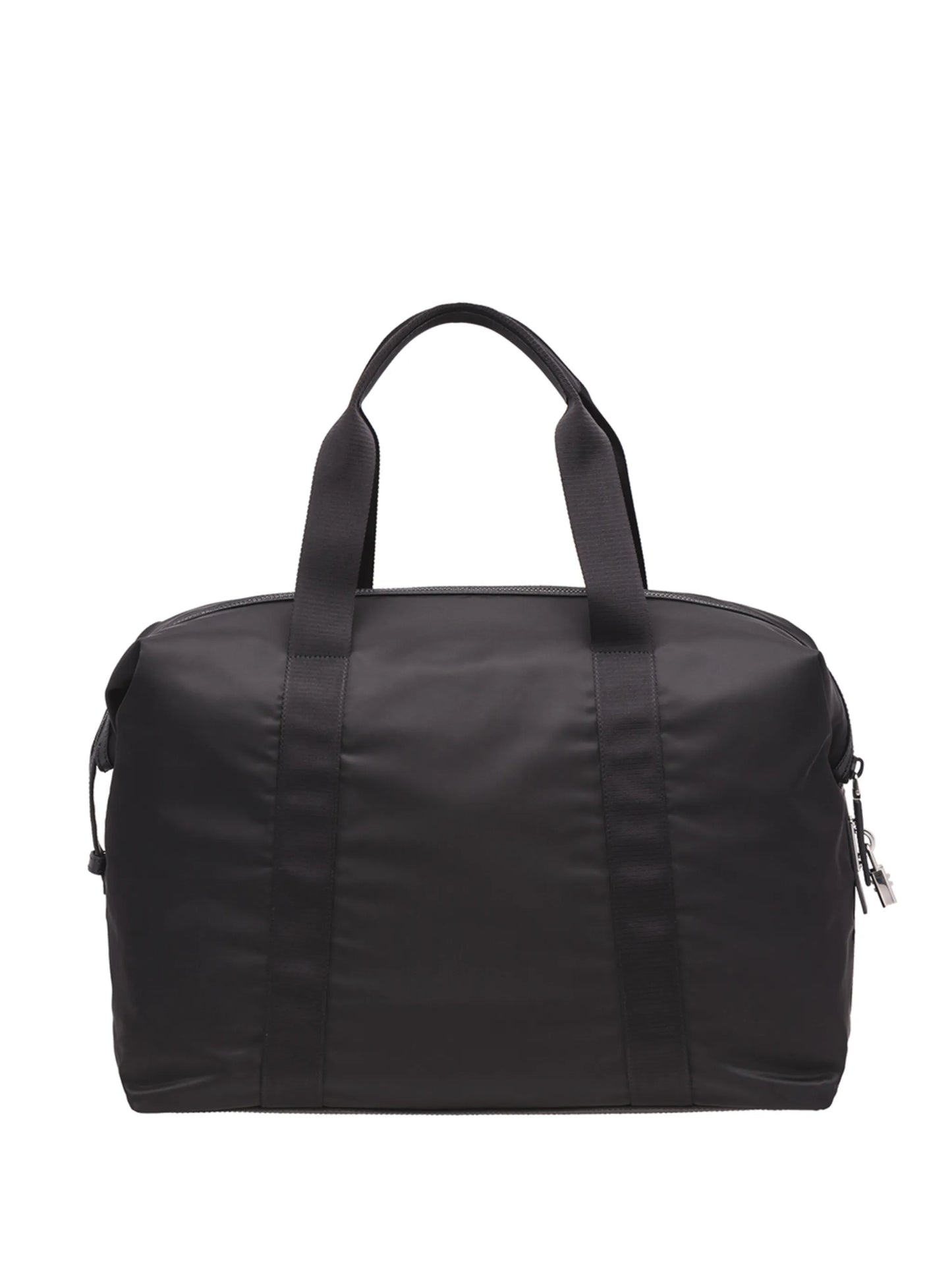 Re-Nylon and Saffiano leather duffle bag