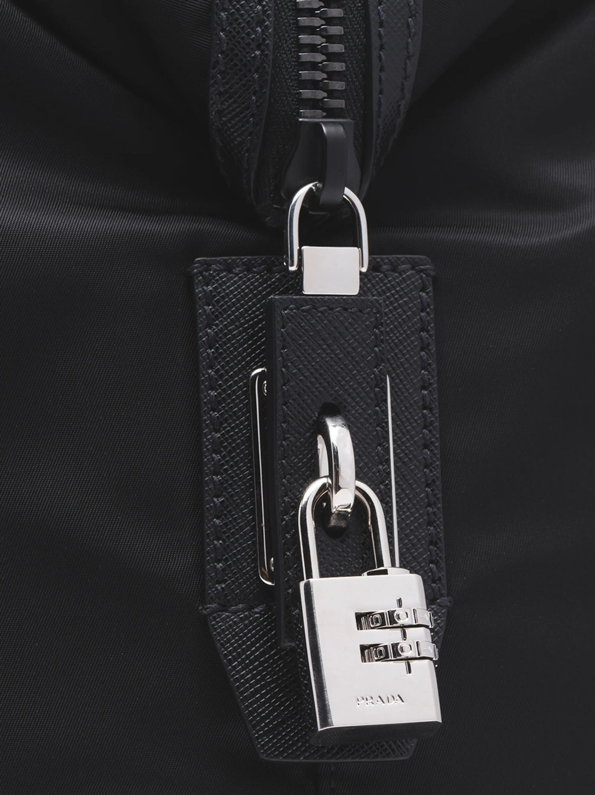 Re-Nylon and Saffiano leather duffle bag