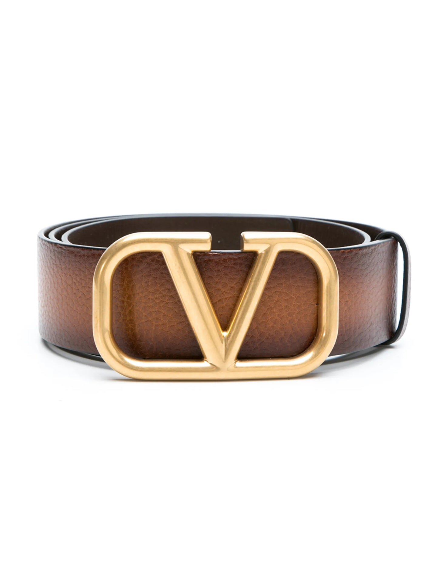 VLogo leather belt