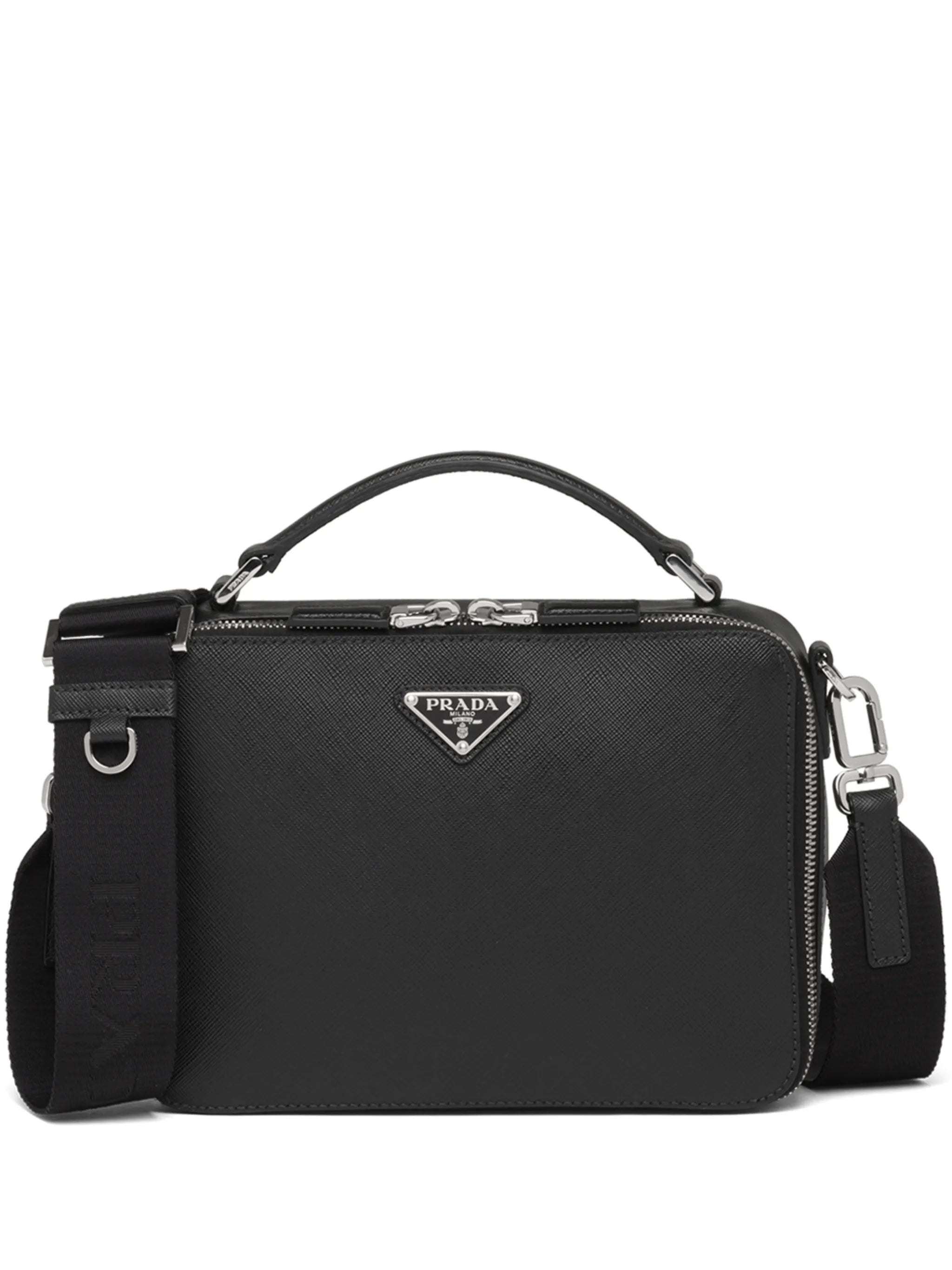 Brique medium Saffiano leather bag