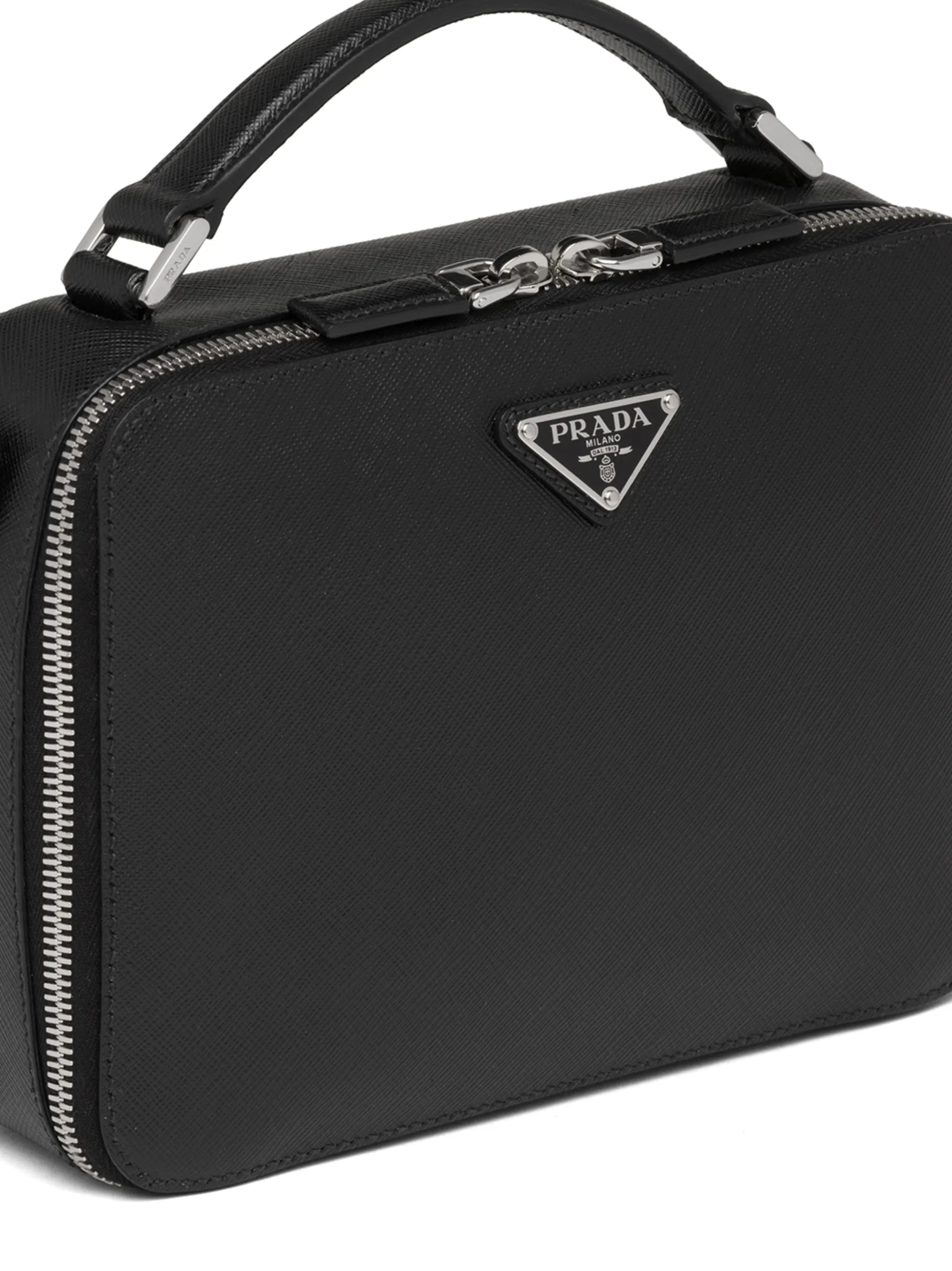 Brique Saffiano leather bag