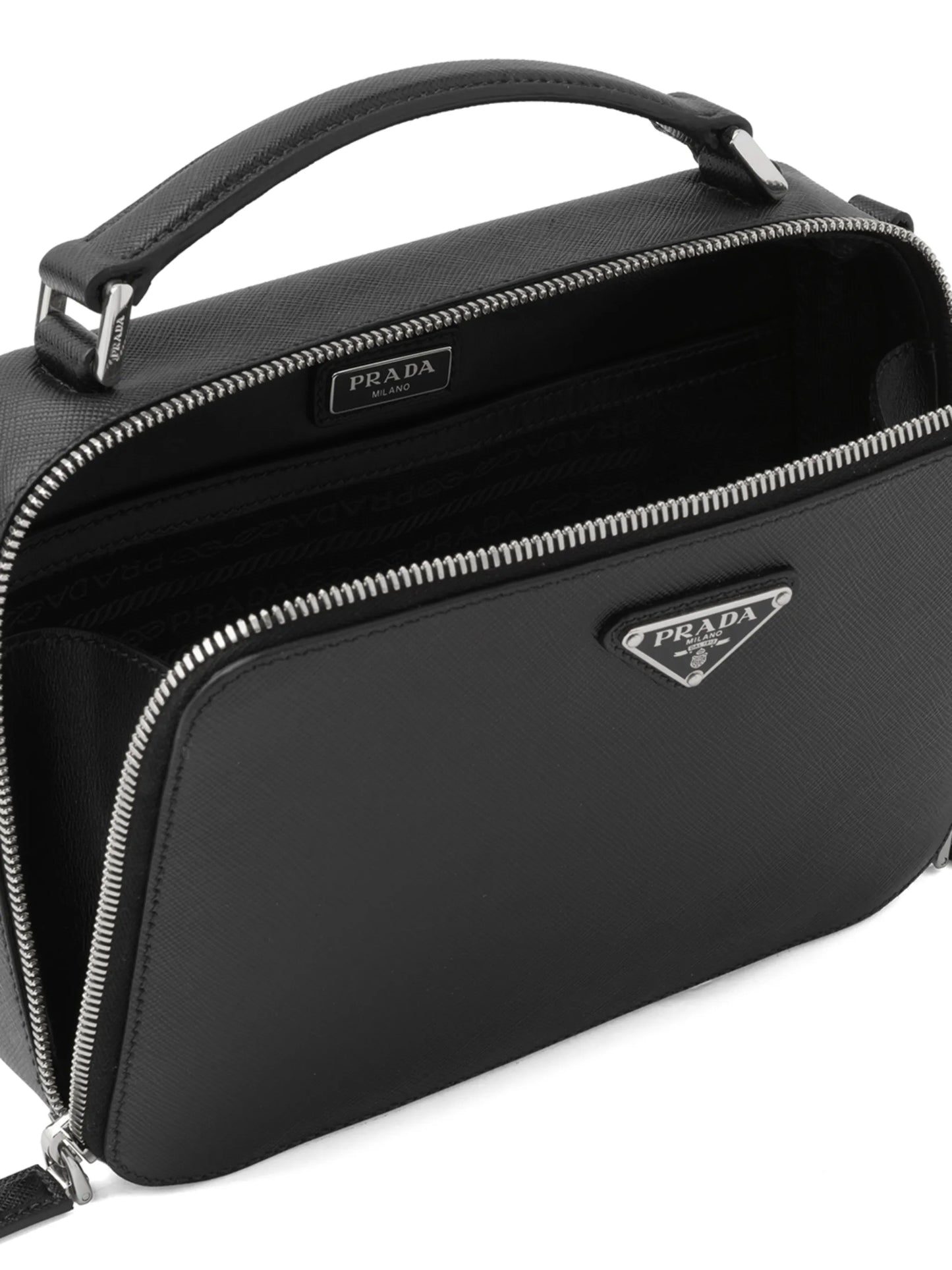 Brique Saffiano leather bag