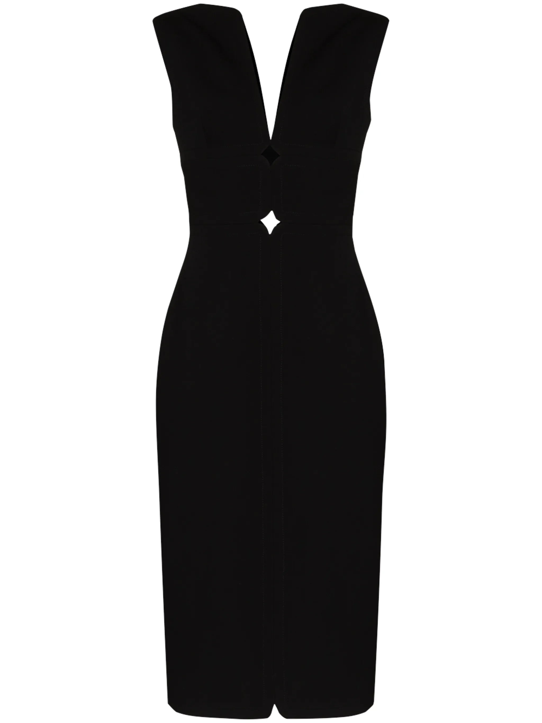 cut-out sleeveless dress