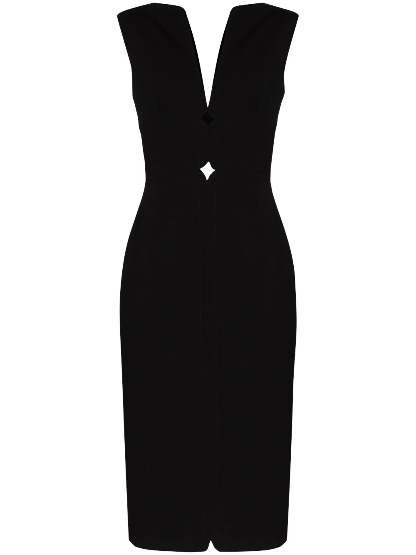cut-out sleeveless dress
