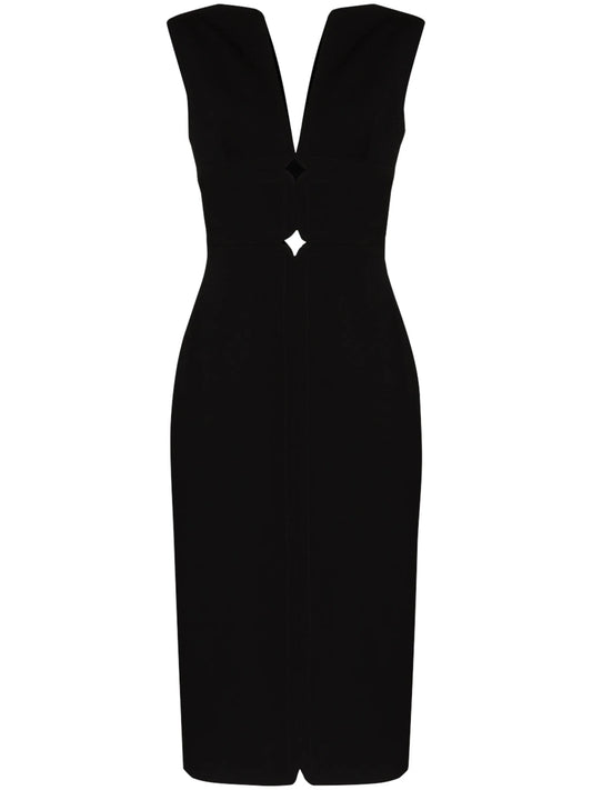 cut-out sleeveless dress