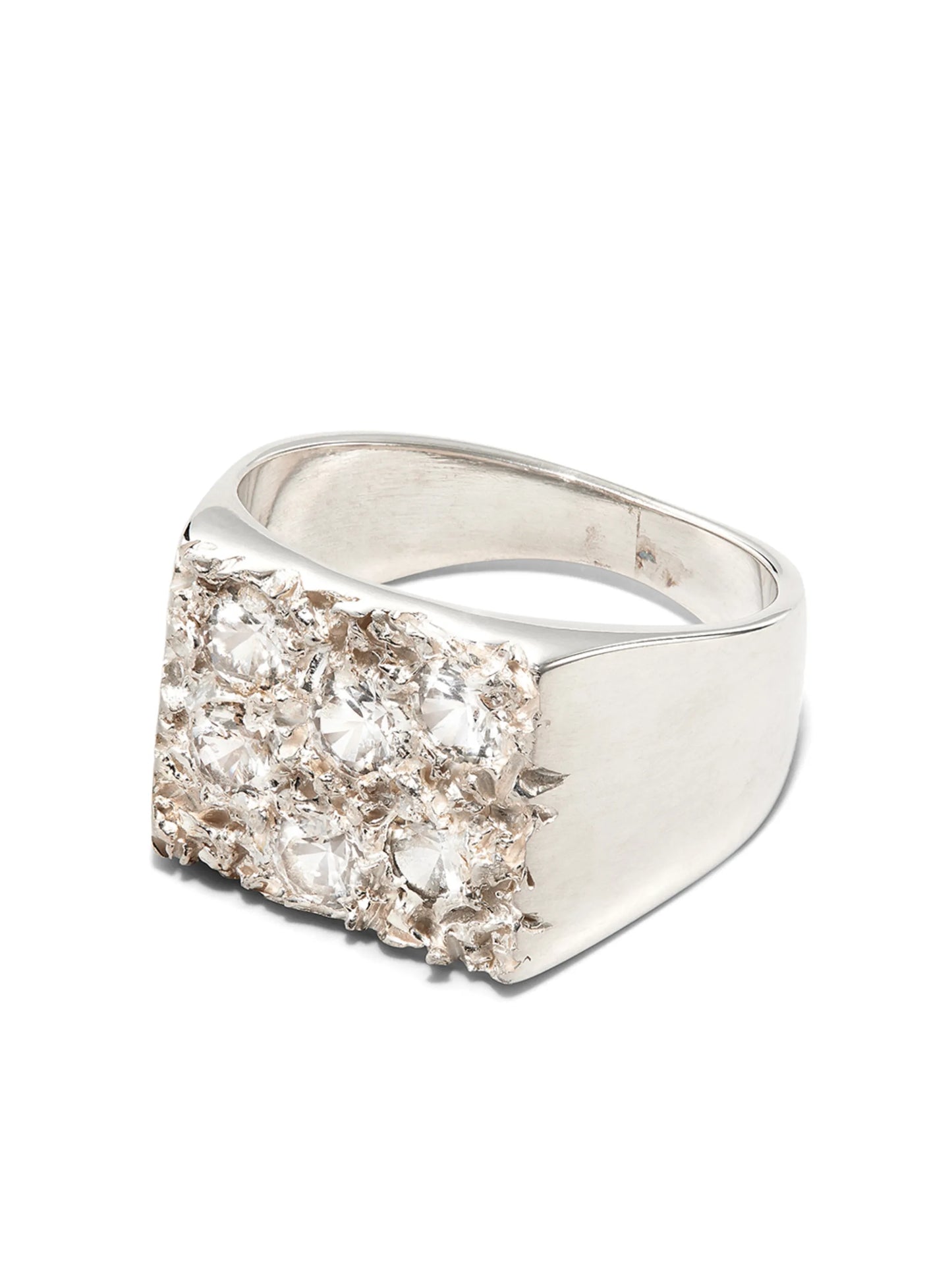 Grand Rose Garden sapphire signet ring