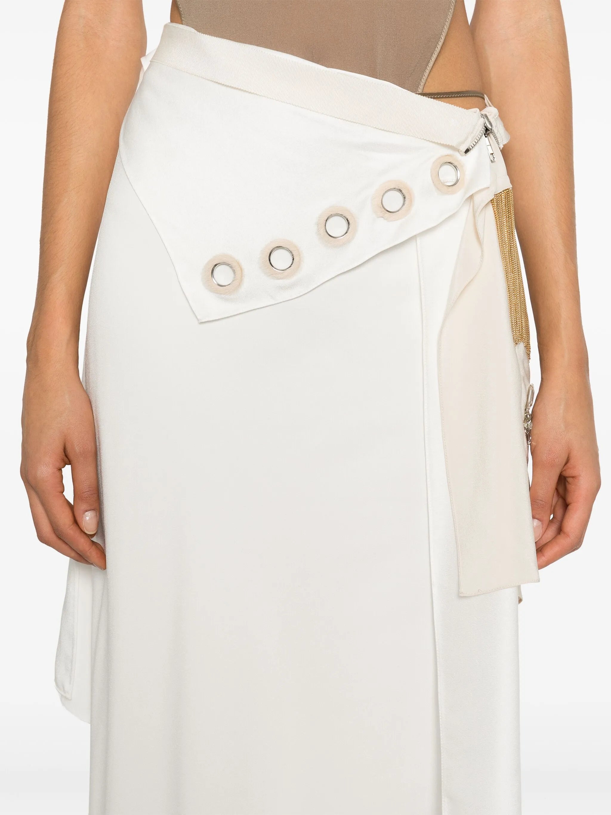 fringe-detail skirt