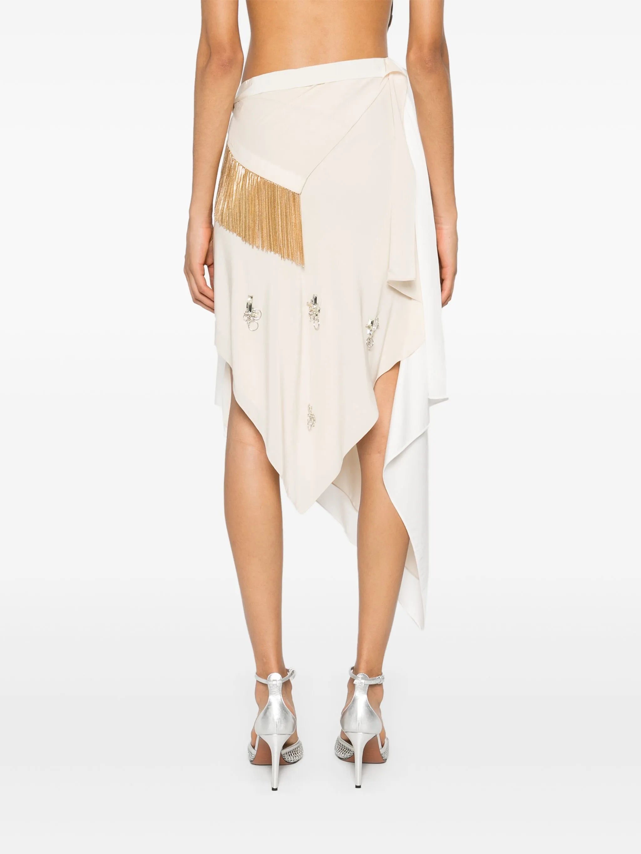 fringe-detail skirt