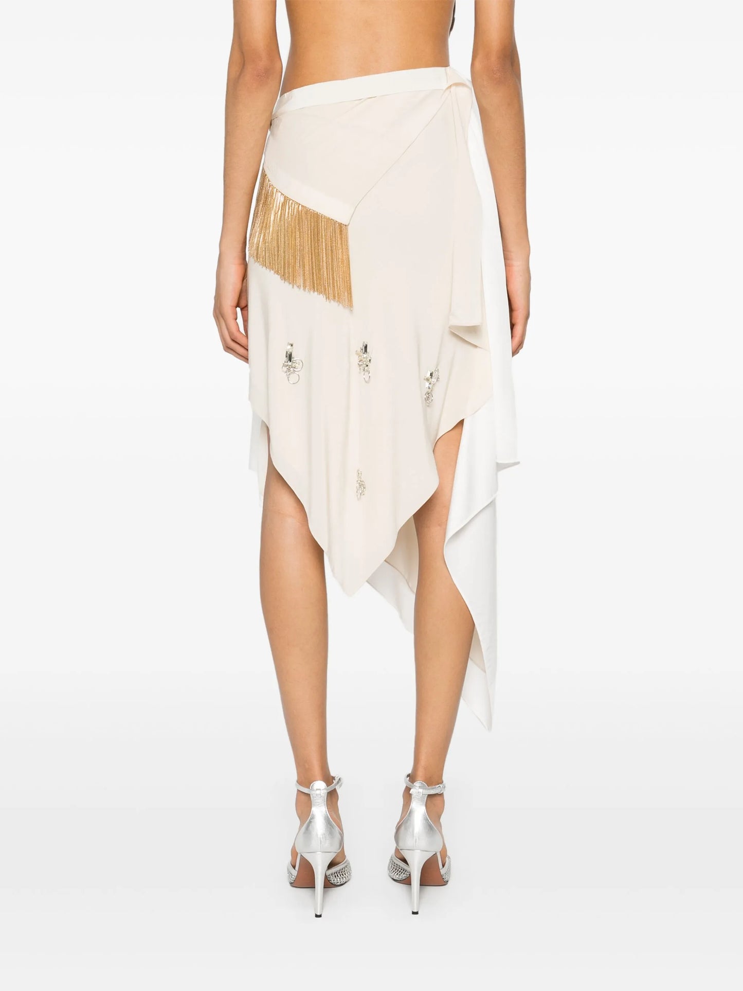 fringe-detail skirt