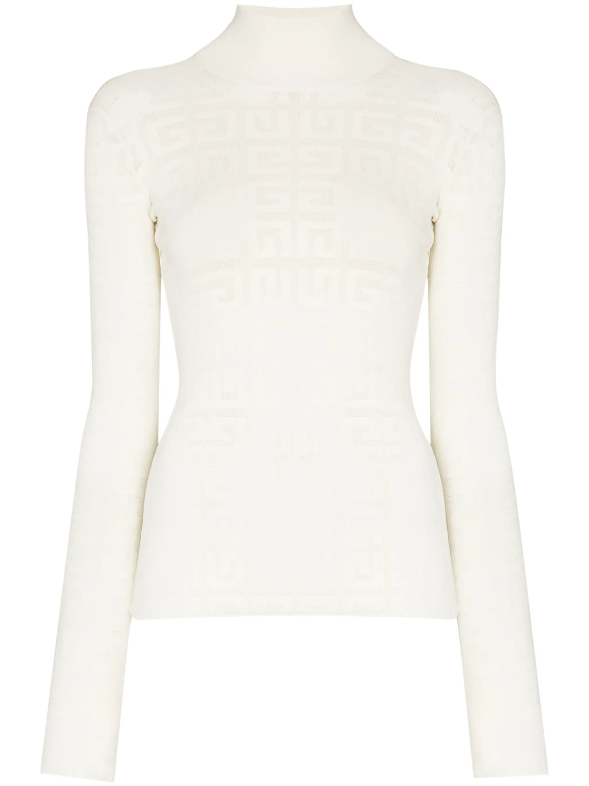 4G jacquard knitted top
