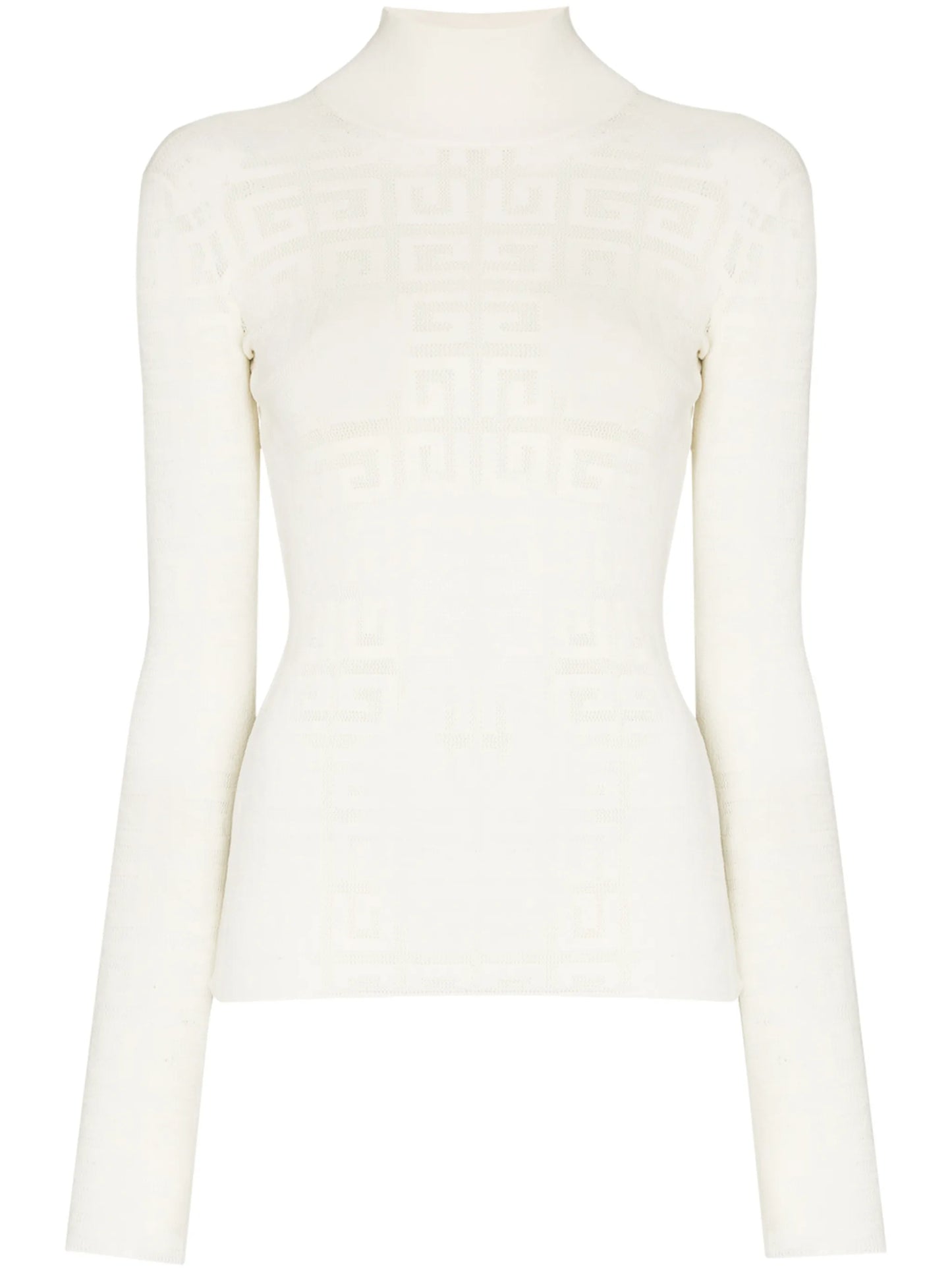 4G jacquard knitted top