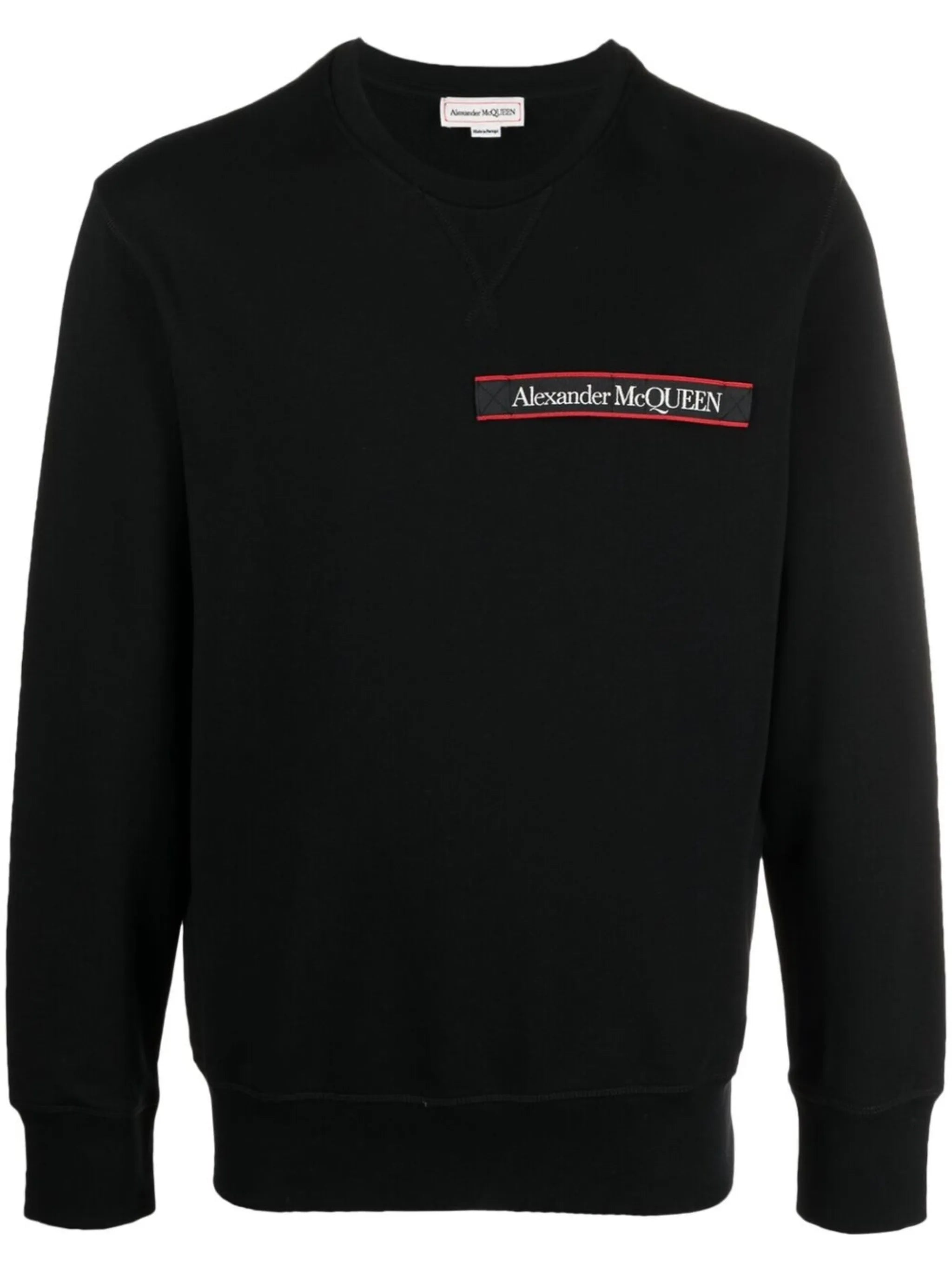 logo tape long sleeve sweatshirt