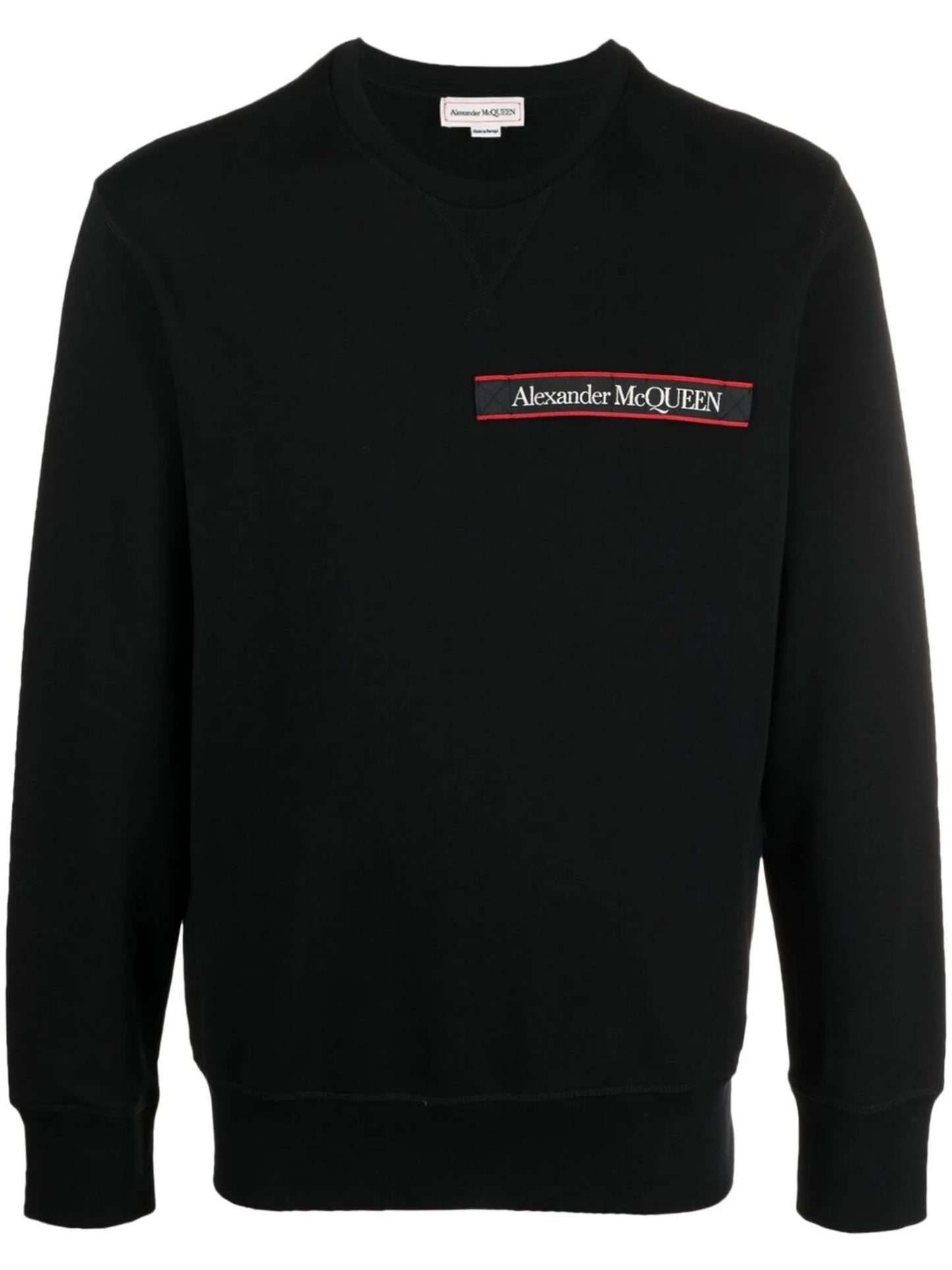 logo tape long sleeve sweatshirt