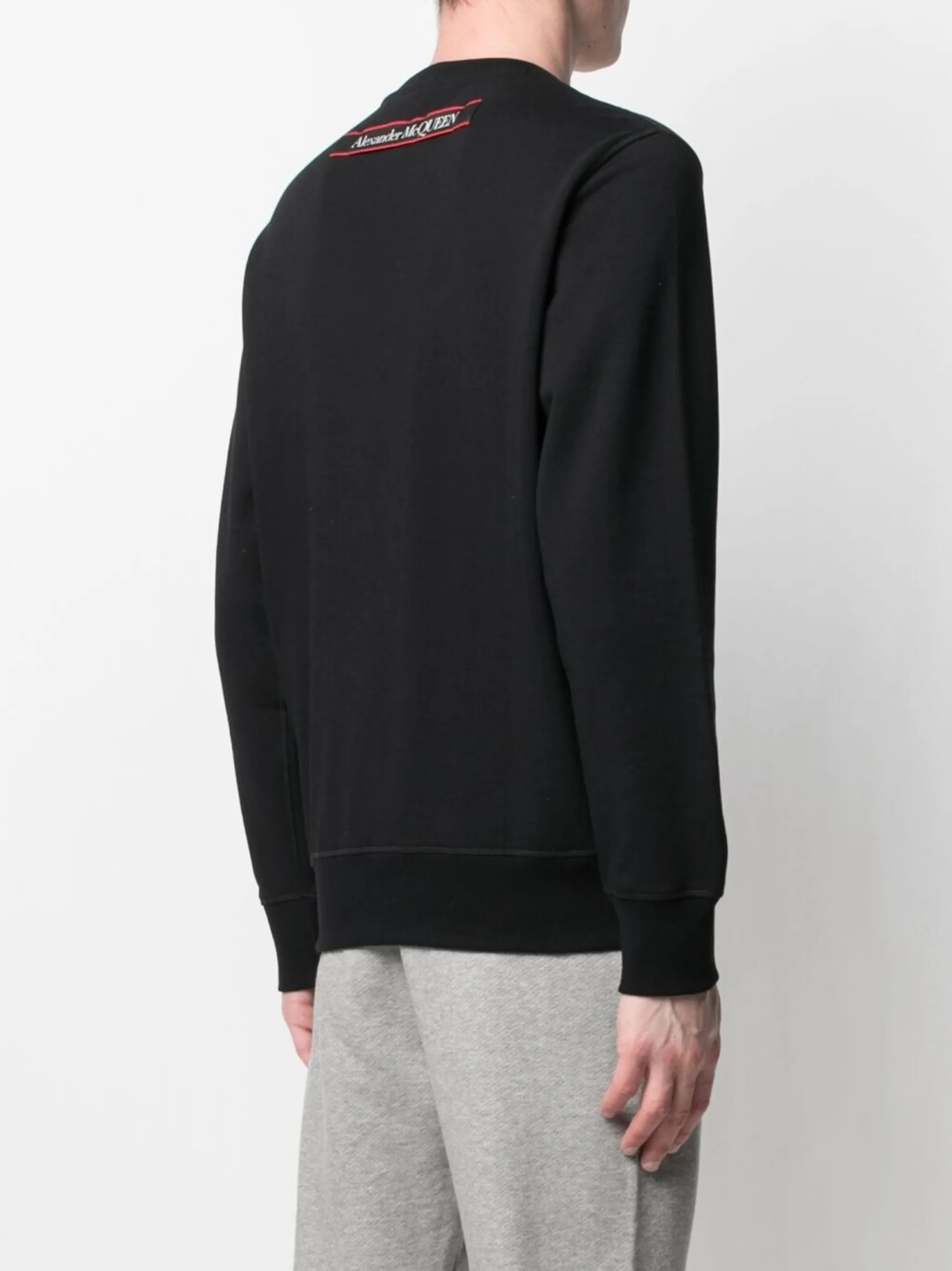 logo tape long sleeve sweatshirt