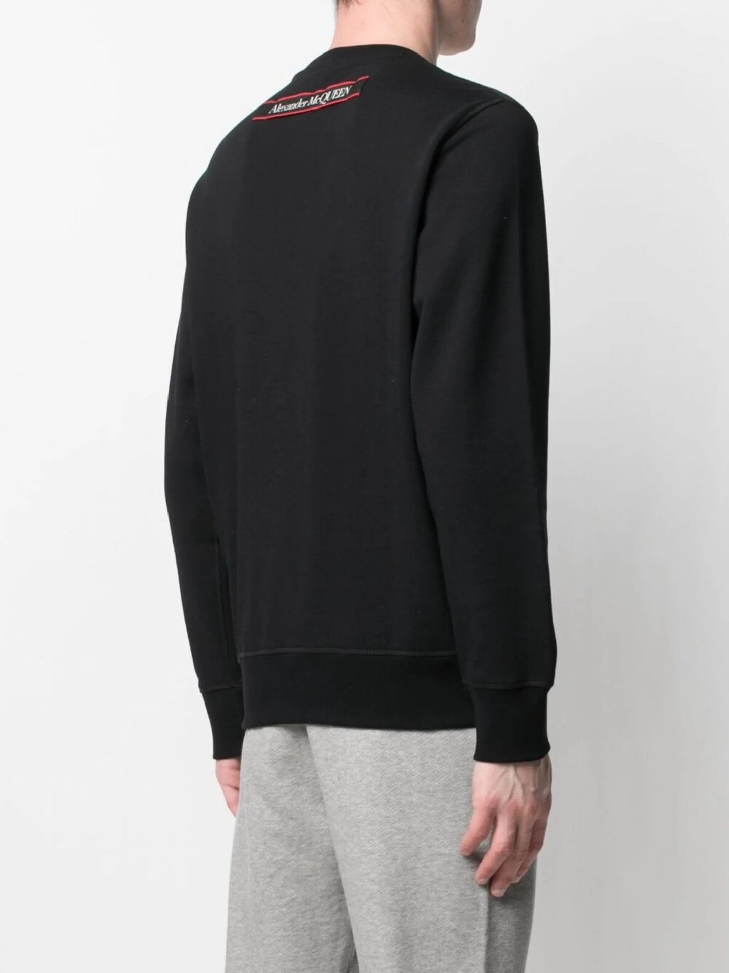logo tape long sleeve sweatshirt