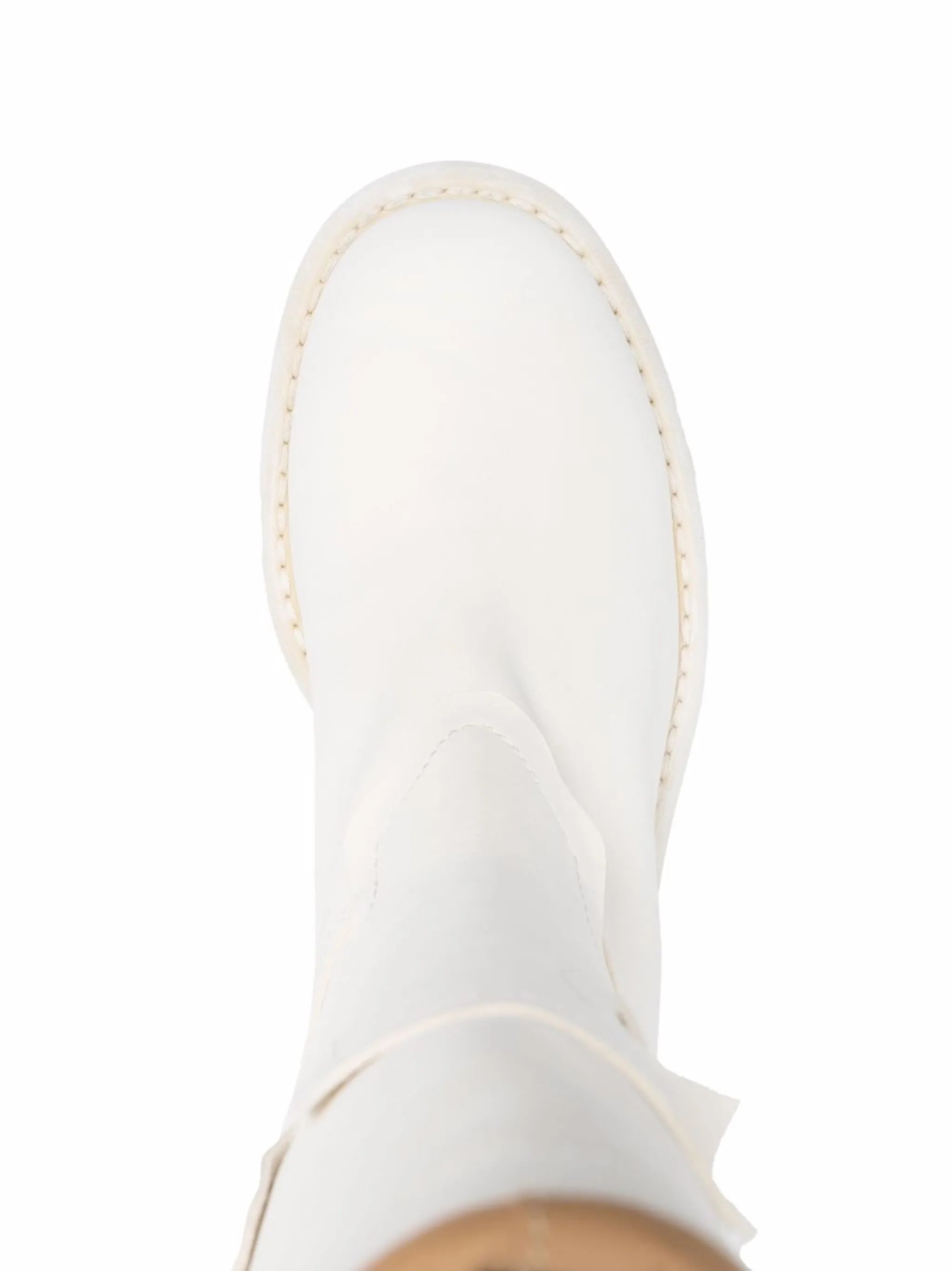 round-toe calf-length boots