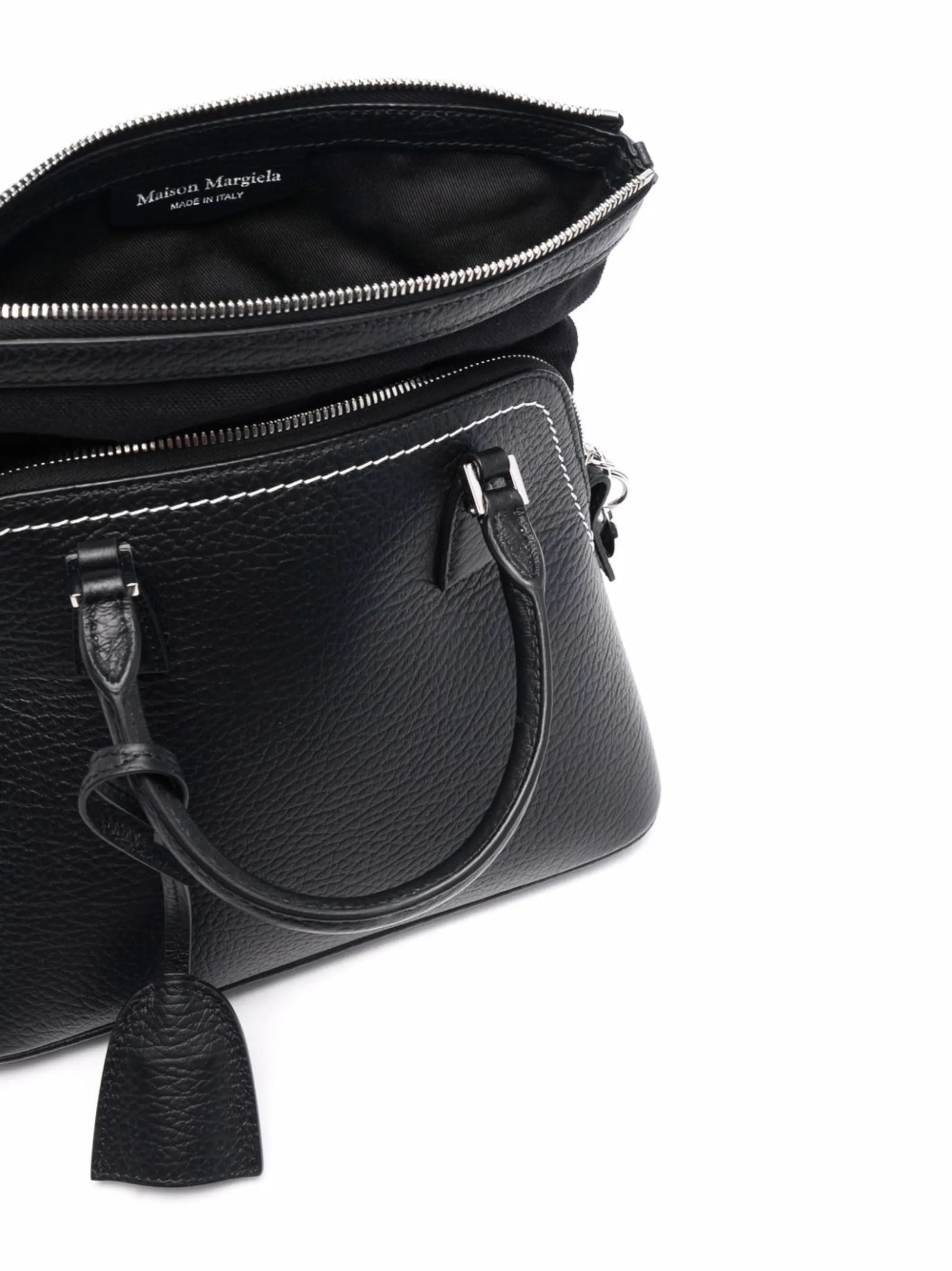 mini 5AC leather tote bag