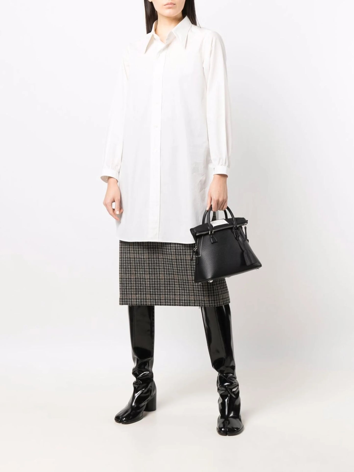 mini 5AC leather tote bag