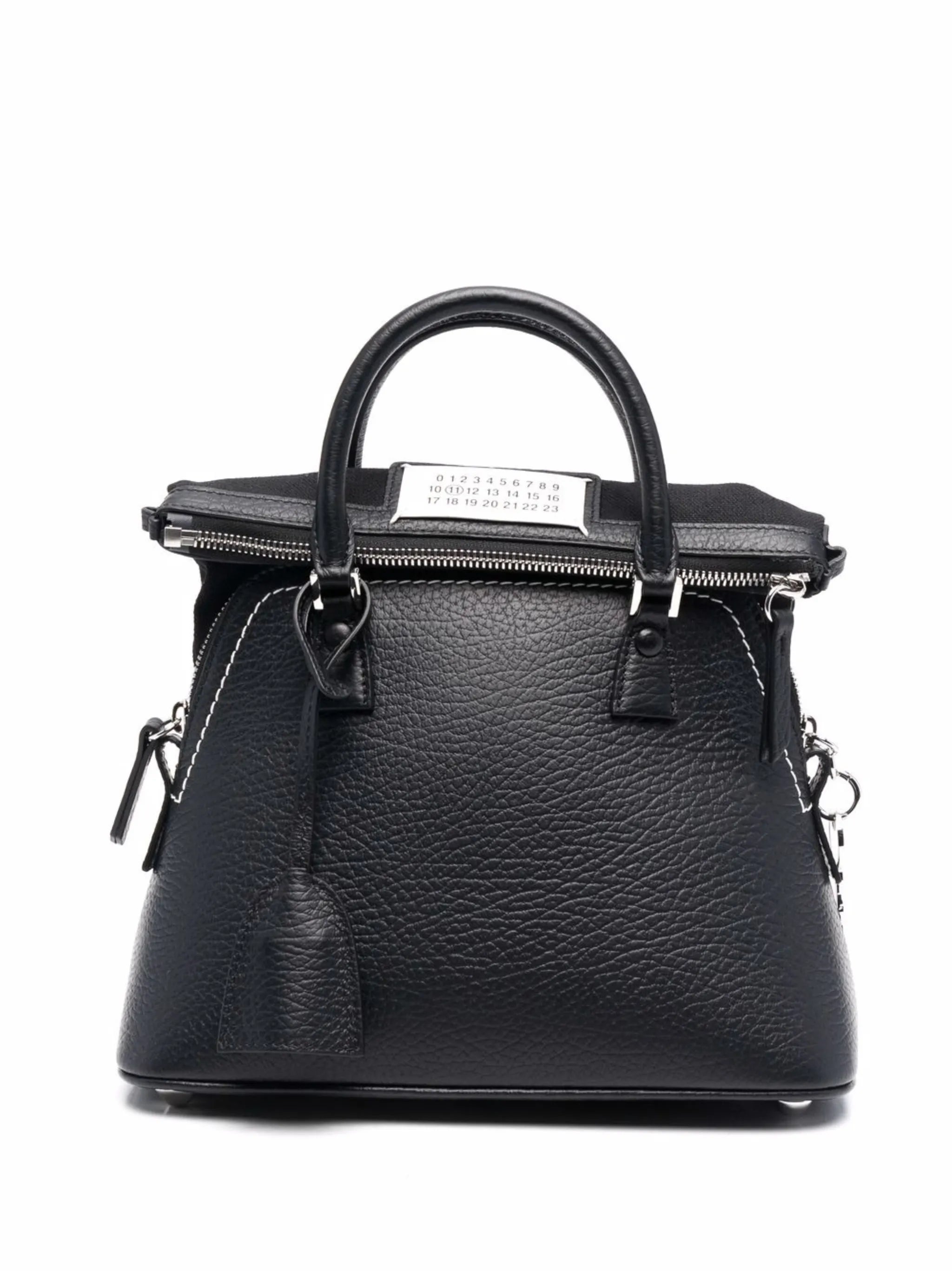 mini 5AC leather tote bag