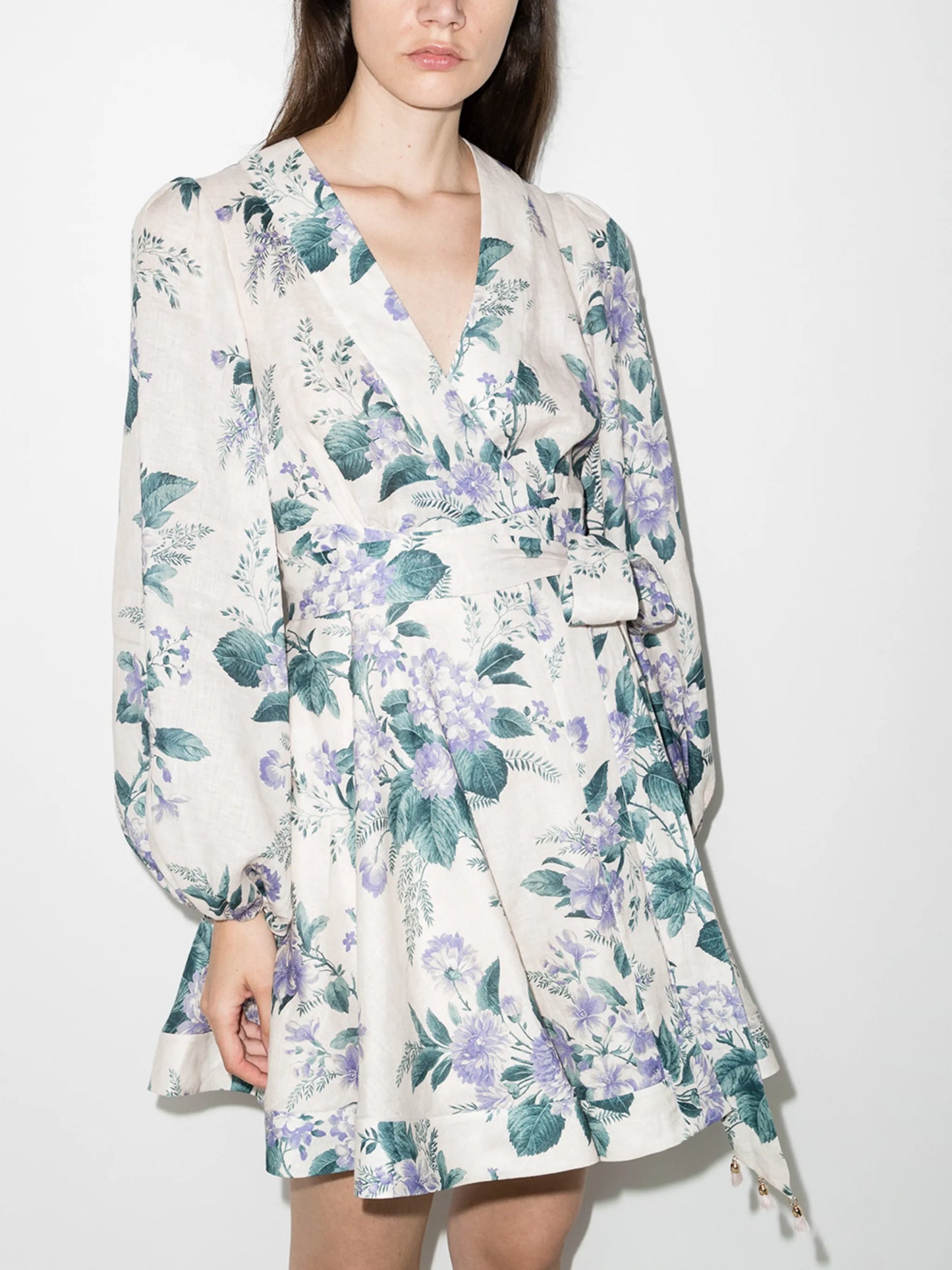 Cassia floral-print minidress