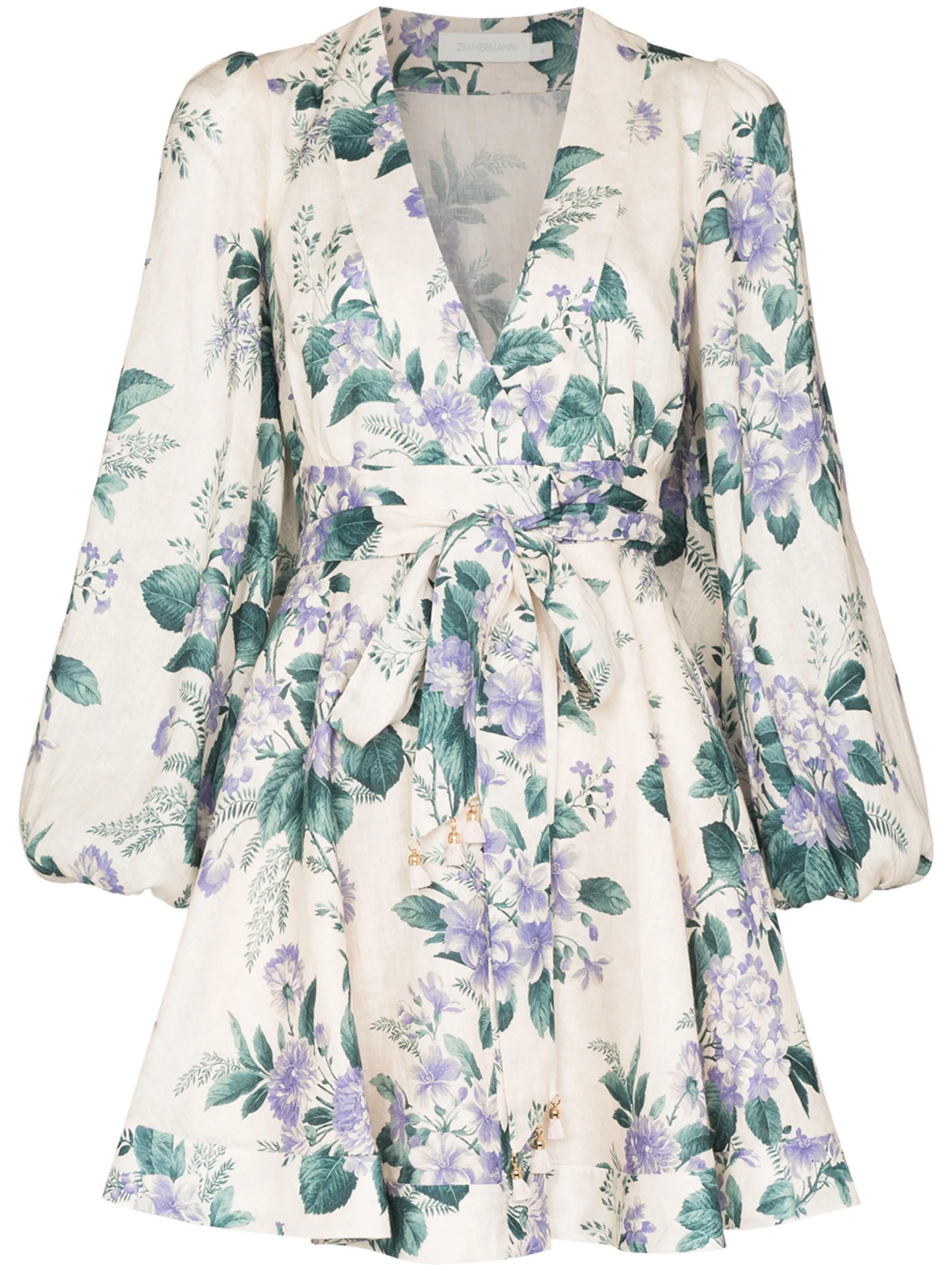 Cassia floral-print minidress