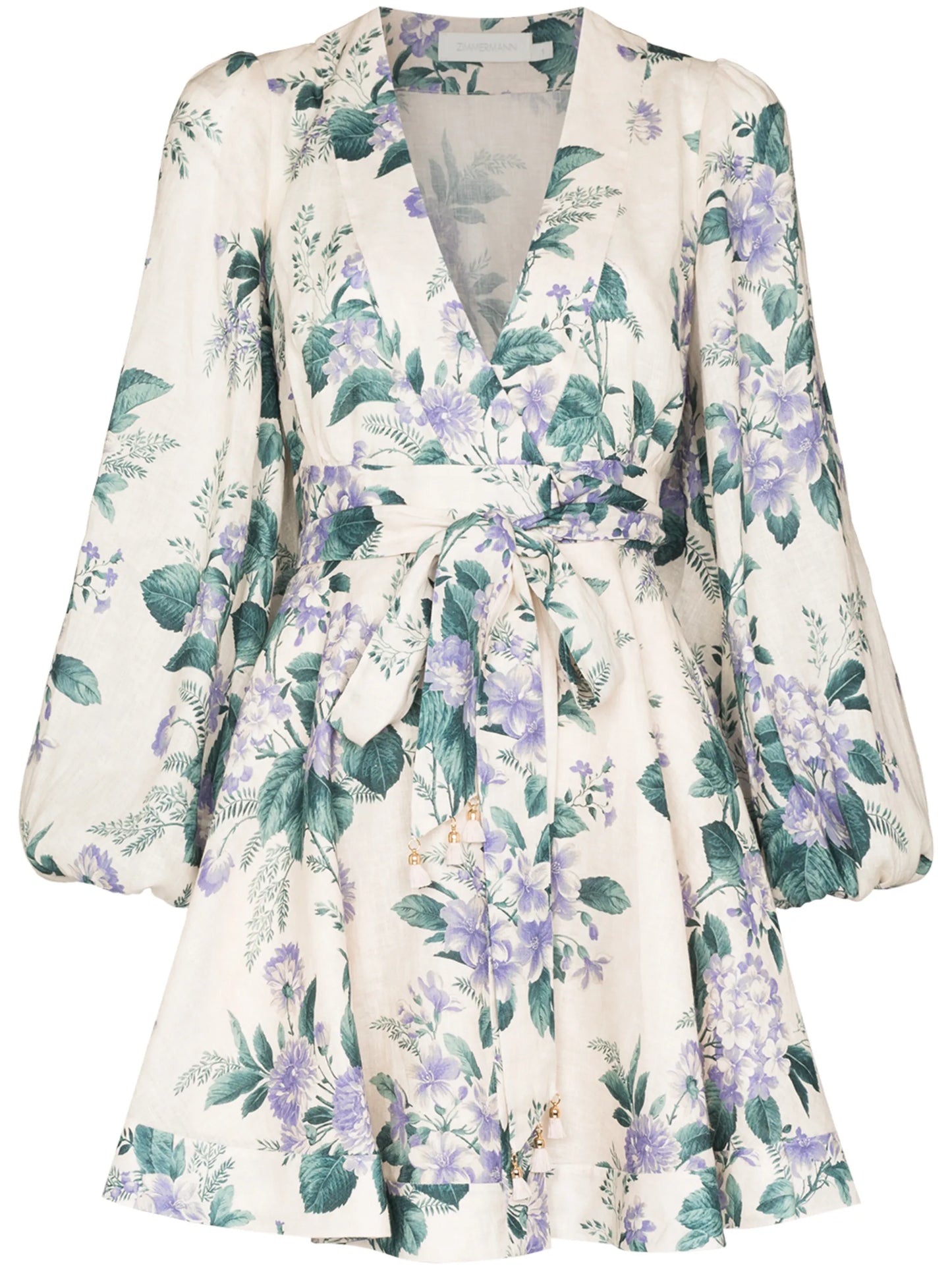 Cassia floral-print minidress