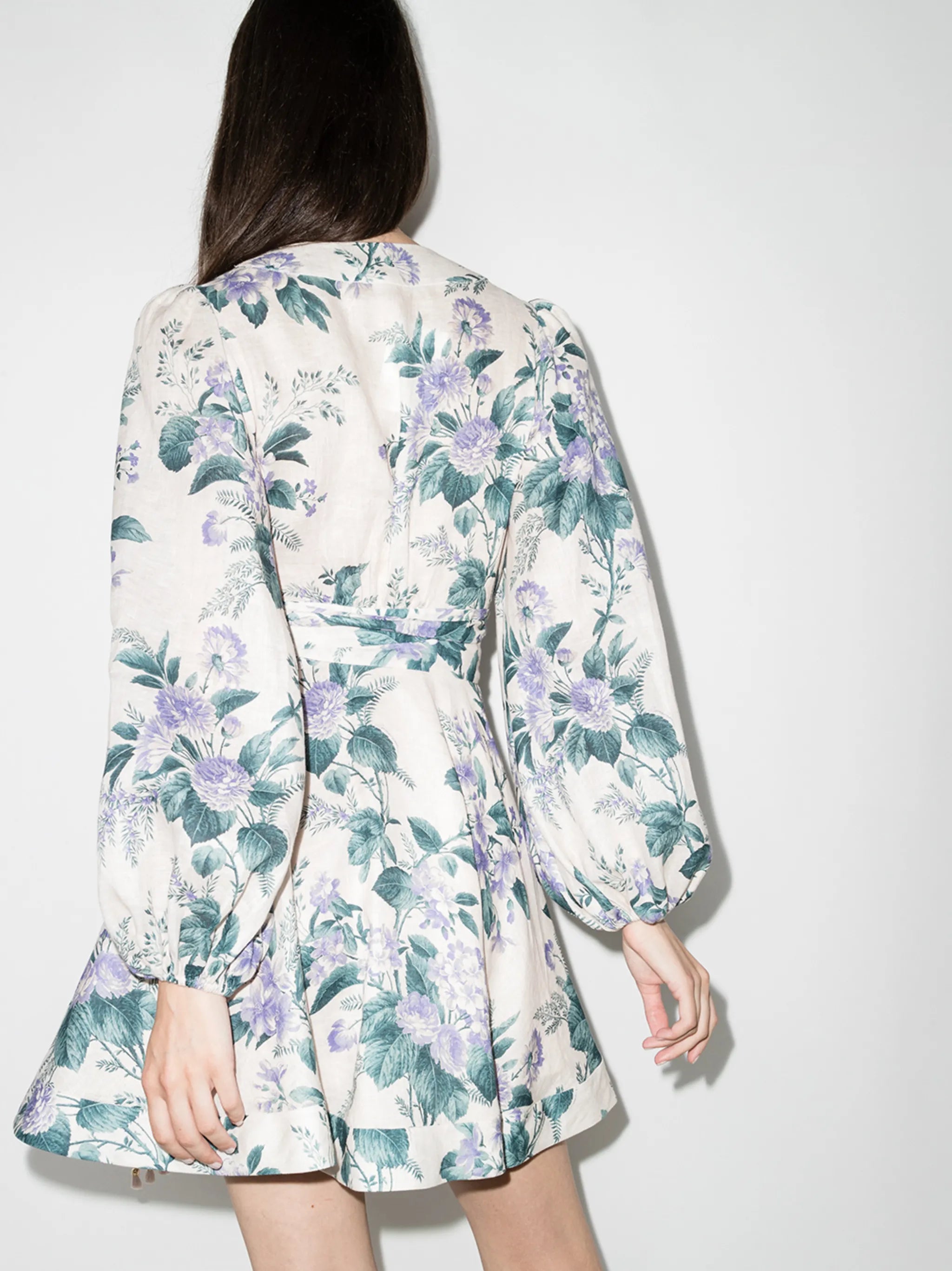 Cassia floral-print minidress