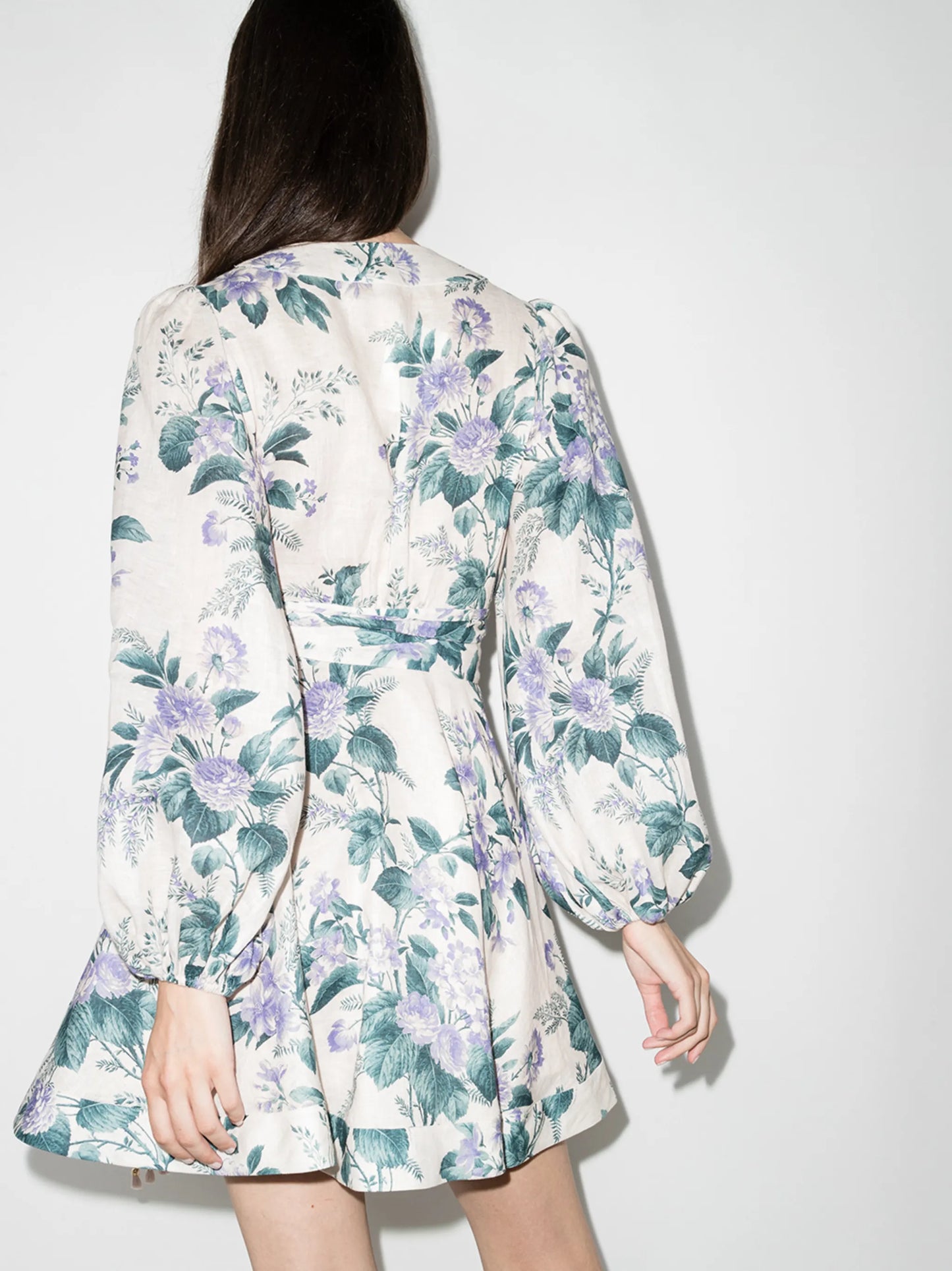 Cassia floral-print minidress