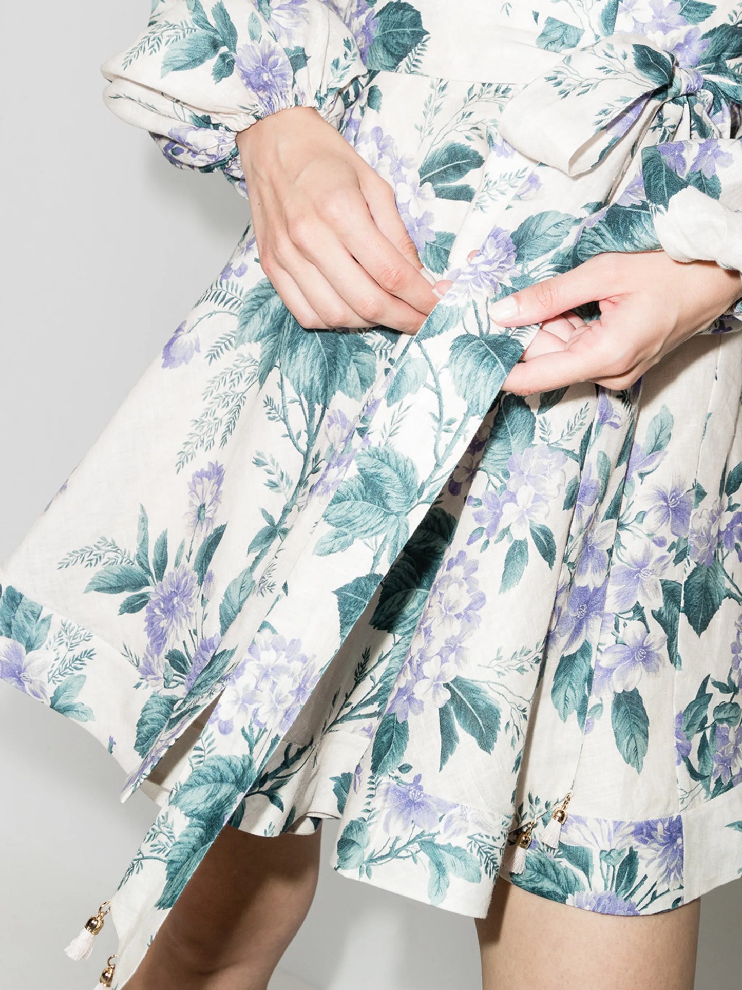 Cassia floral-print minidress