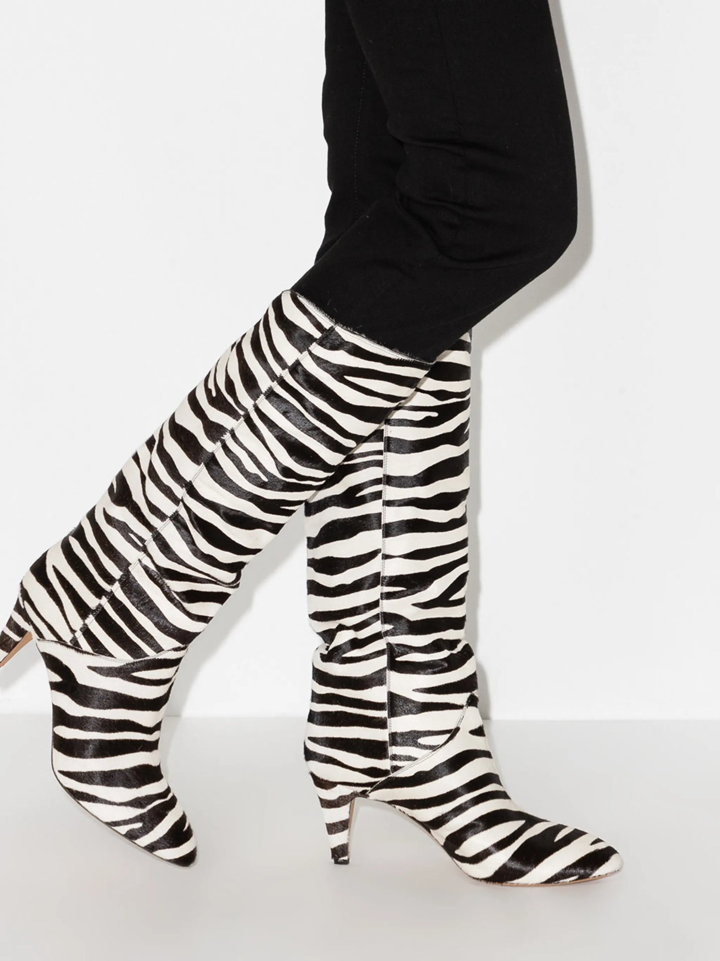 Laylis zebra print 75mm boots