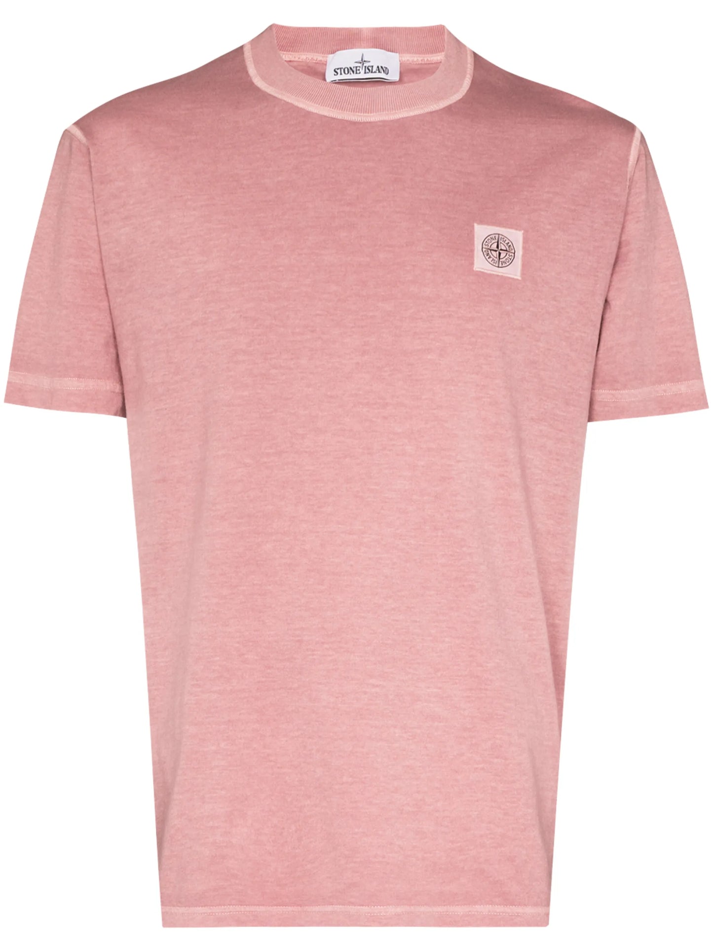 garment-dyed logo patch T-shirt