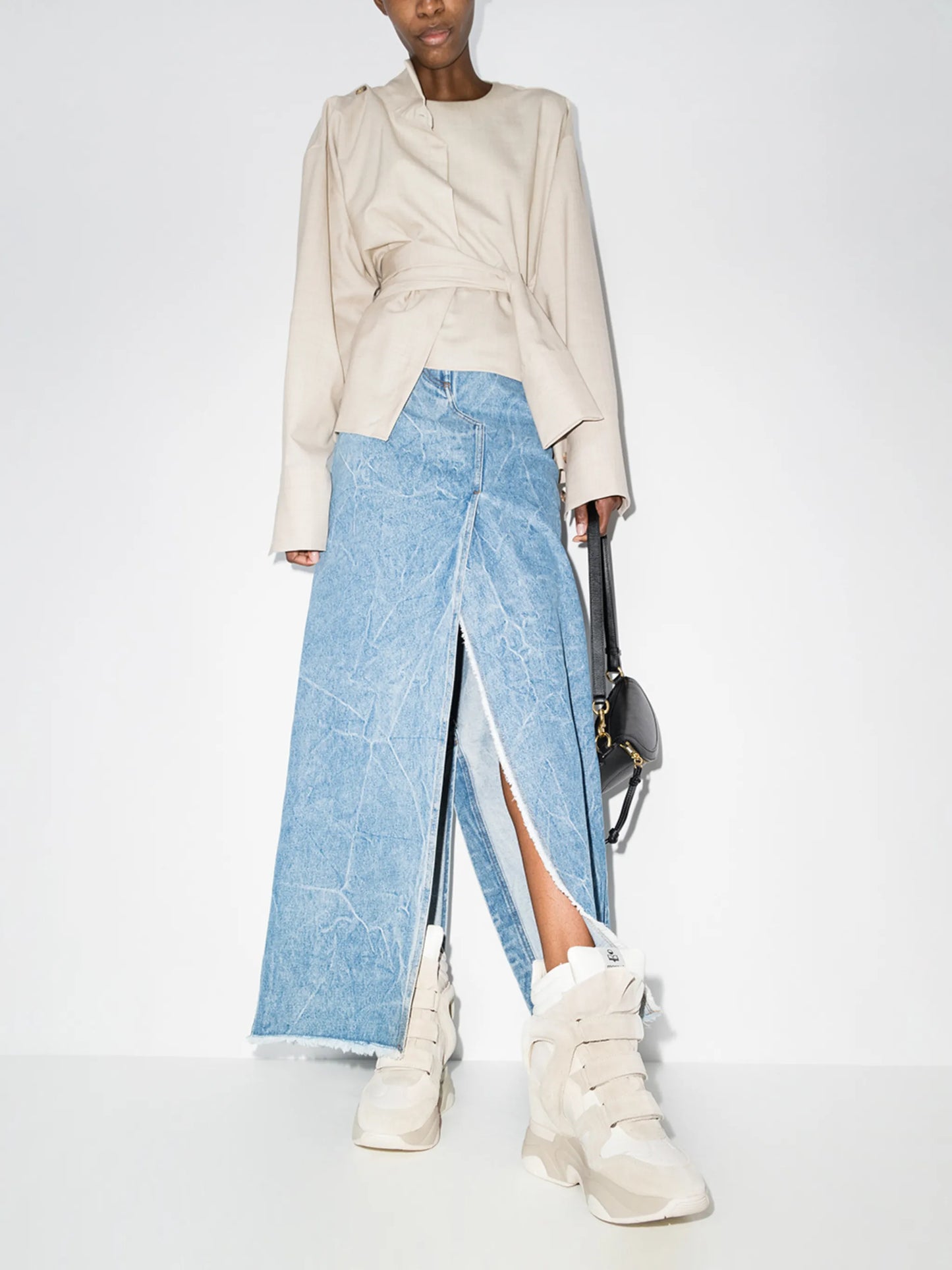 Balskee touch-strap wedge sneakers