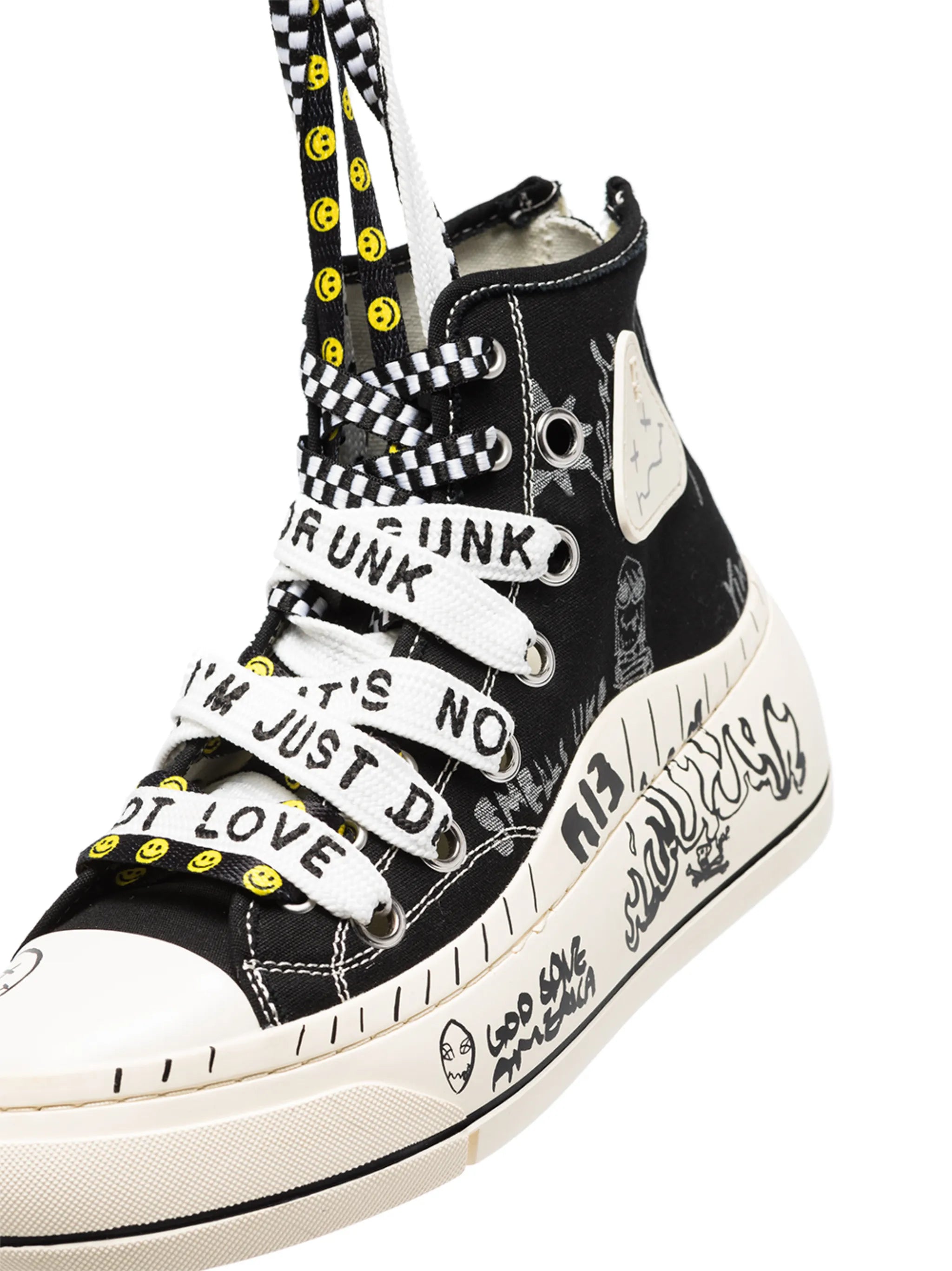 Double Grommet Kurt flatform sneakers