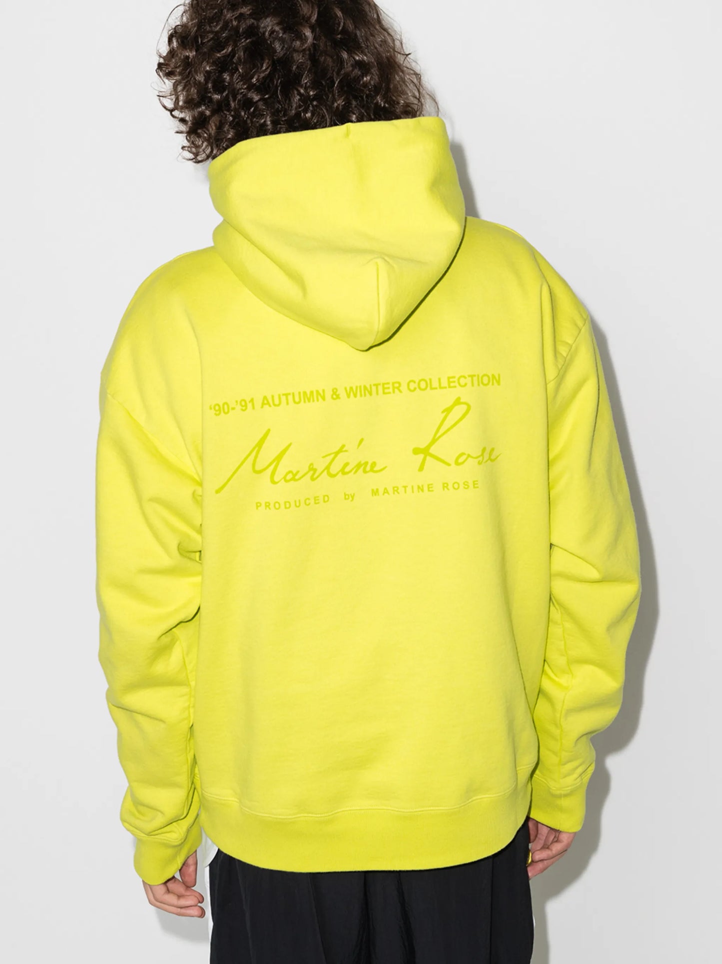 logo print cotton hoodie