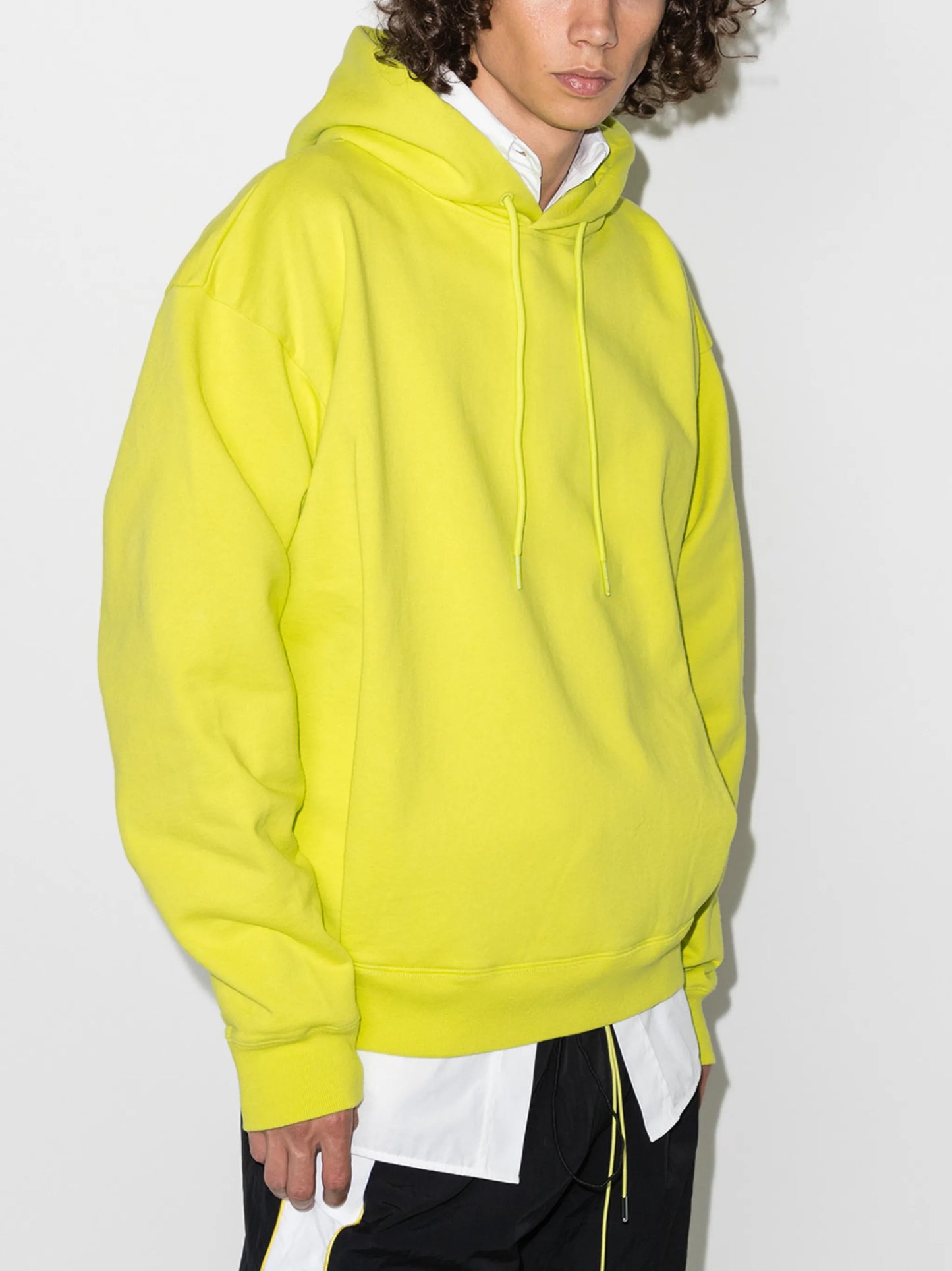 logo print cotton hoodie