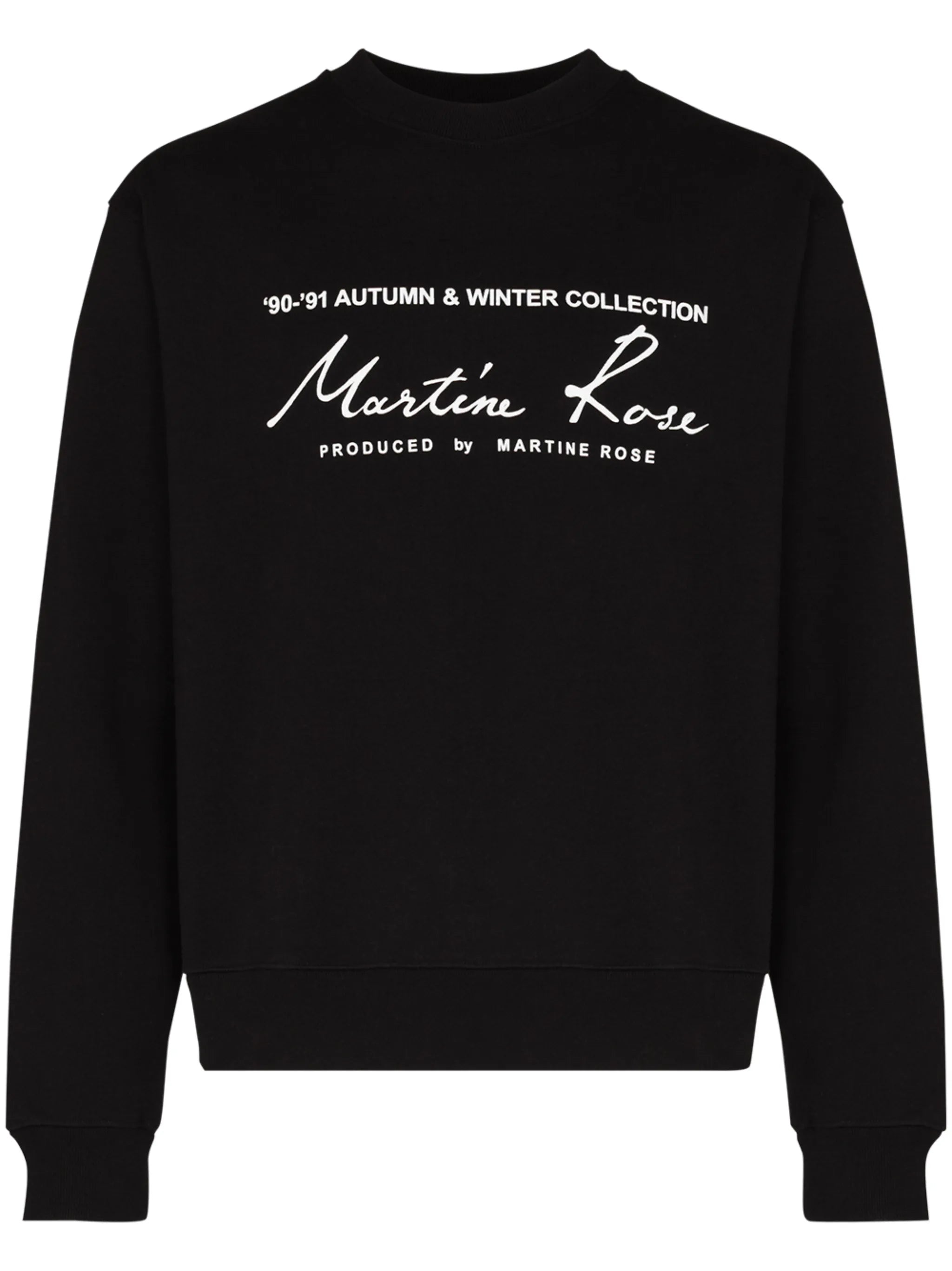 logo print crew neck sweatshirt